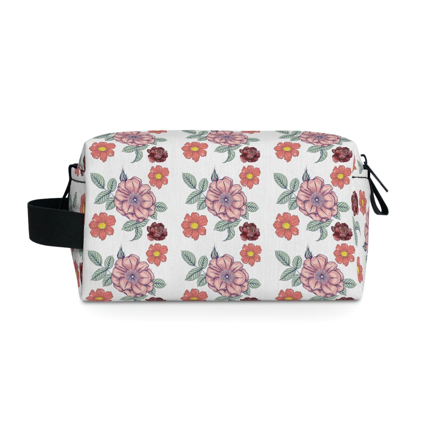Floral Makeup Bag | flower makeup bag | Cosmetic Bag | Travel Bag | floral Toiletry Bag | cute makeup bag | makeup pouch | aesthetic makeup - Giftsmojo