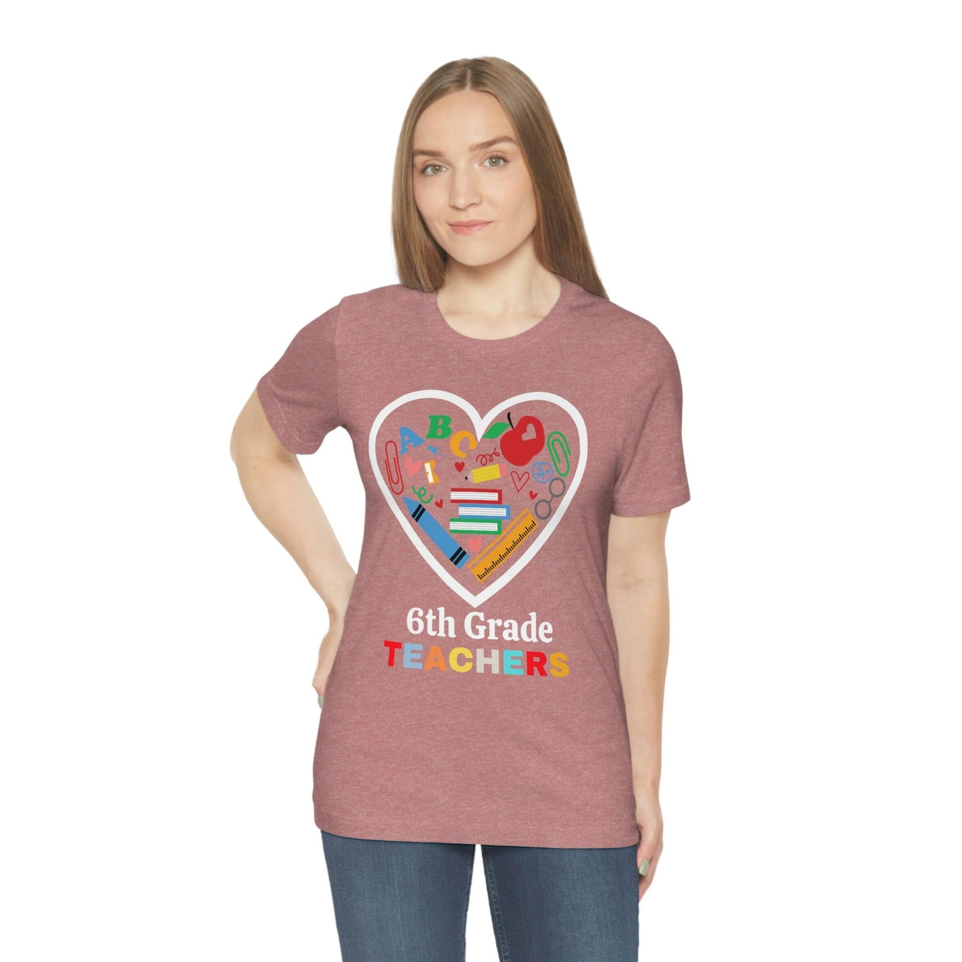 Love 6th Grade Teacher Shirt - Teacher Appreciation Shirt - Gift for Teachers - 6th Grade shirt - Giftsmojo