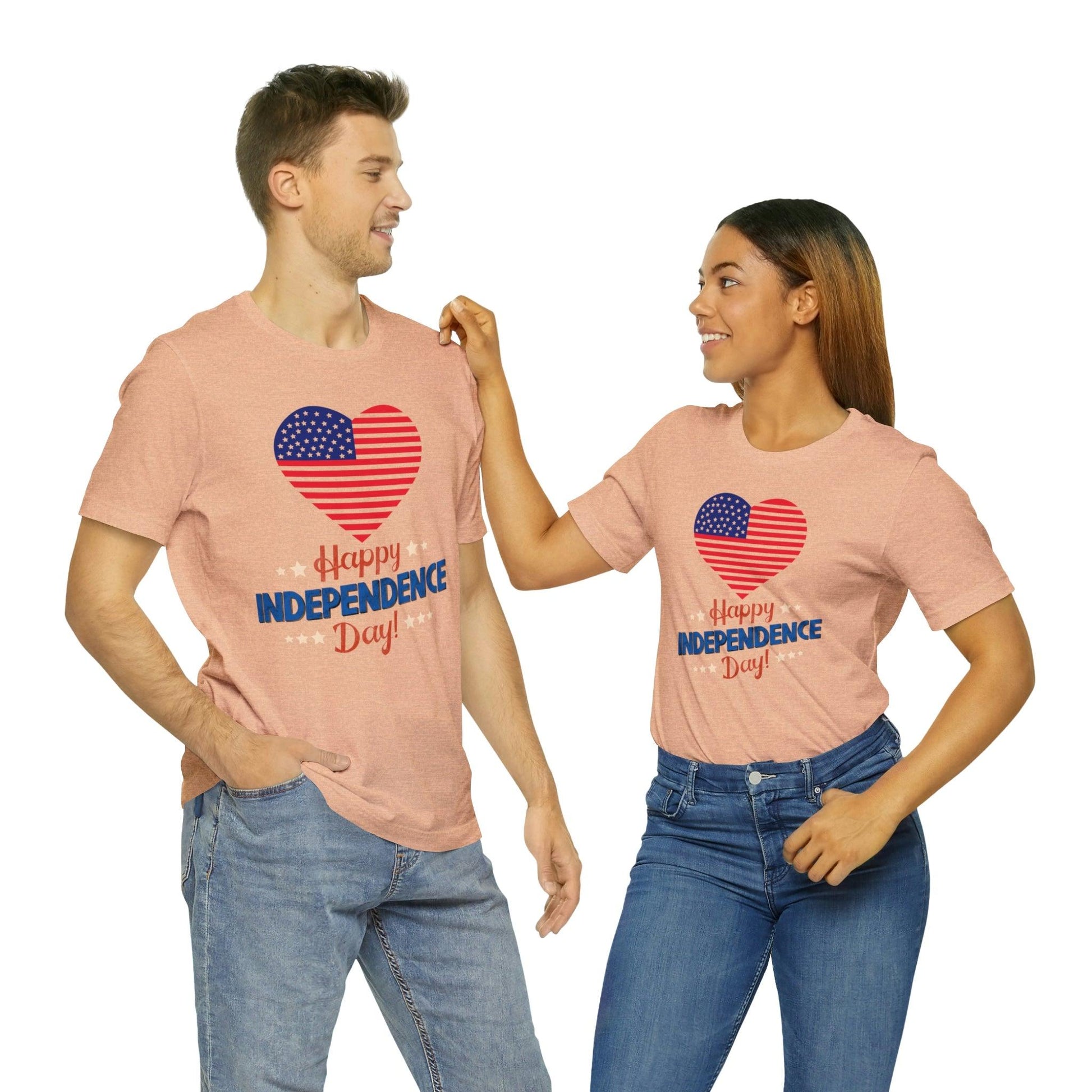 Happy Independence Day shirt, American flag shirt, Red, white, and blue shirt, Patriotic shirt, USA shirt - Giftsmojo