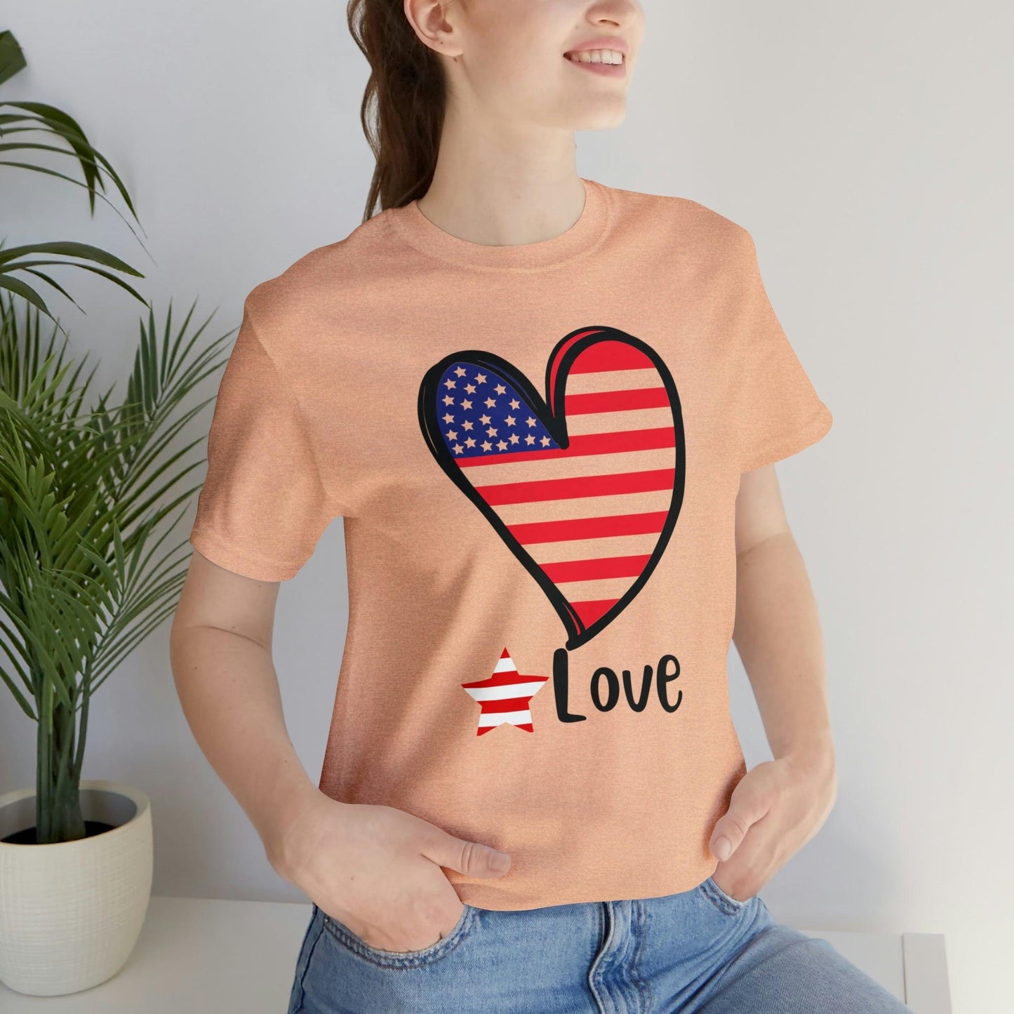 Memorial Day shirt, Love flag shirt, Independence Day, 4th of July shirt - Giftsmojo