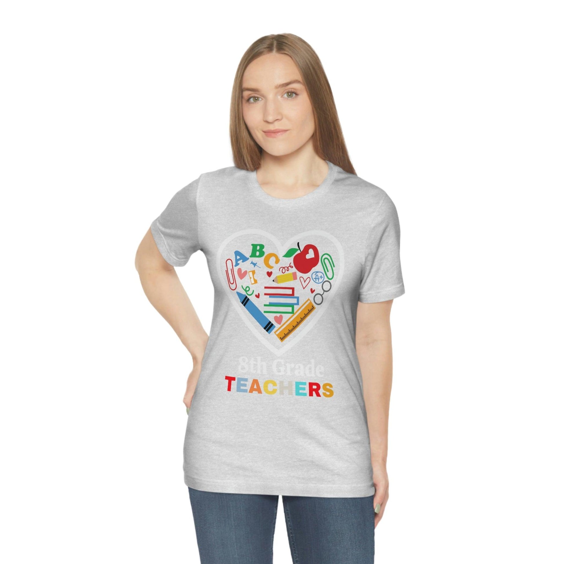 Love 8th Grade Teacher Shirt - Teacher Appreciation Shirt - Gift for Teachers - 8th Grade shirt - Giftsmojo