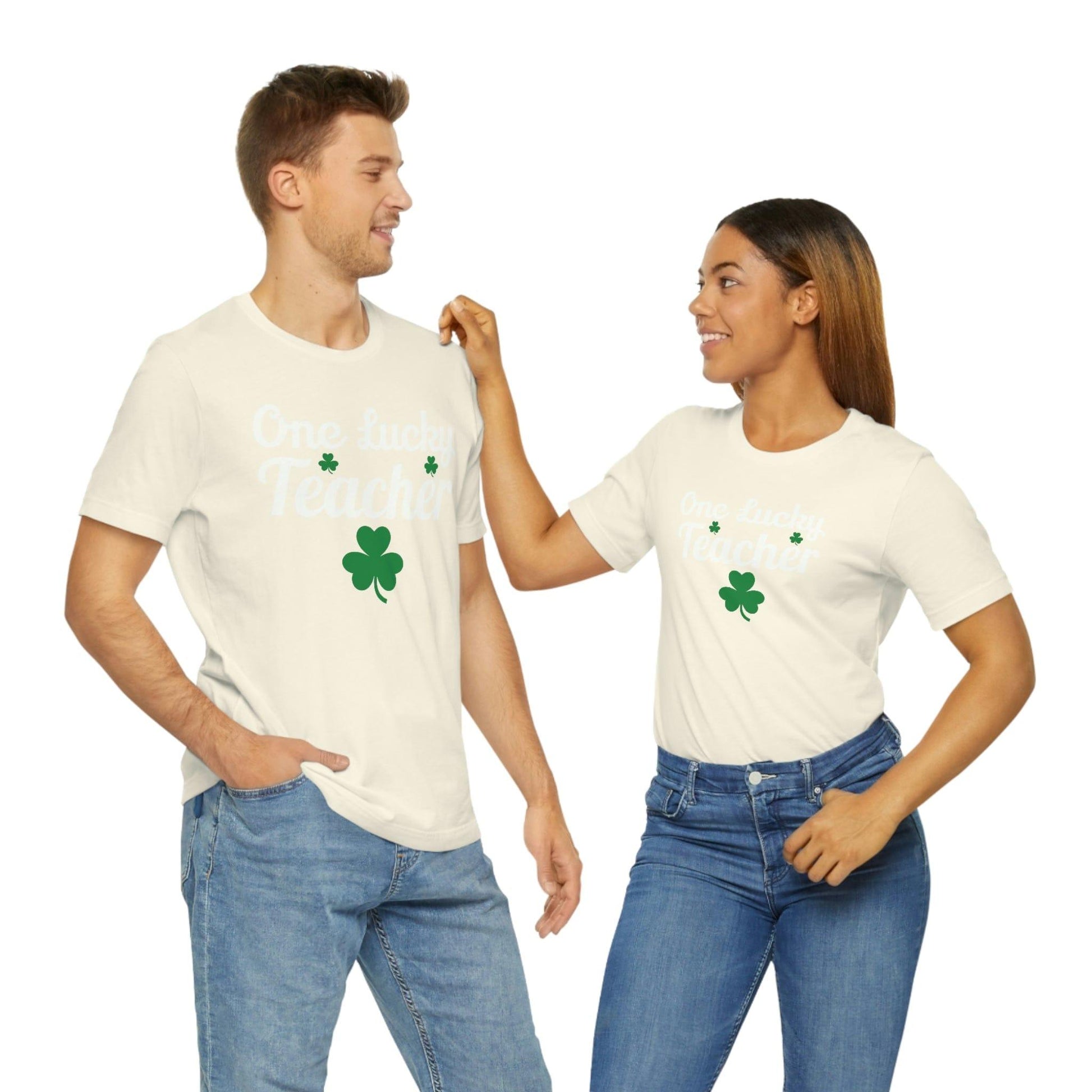 One Lucky Teacher Shirt St Patrick's Day tee, Teacher gift st patrick shirt, Lucky Shamrock shirt, shenanigans shirt, st Patricks day gift, - Giftsmojo