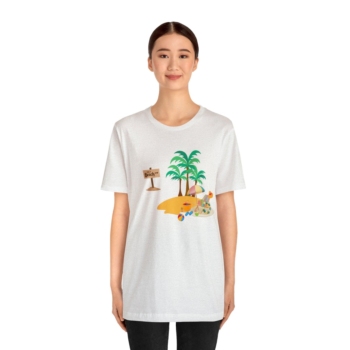 Beach shirt, Beach t-shirt, Summer shirt, Beachwear, Beach fashion, Tropical print, Trendy design, Stylish beach apparel - Giftsmojo