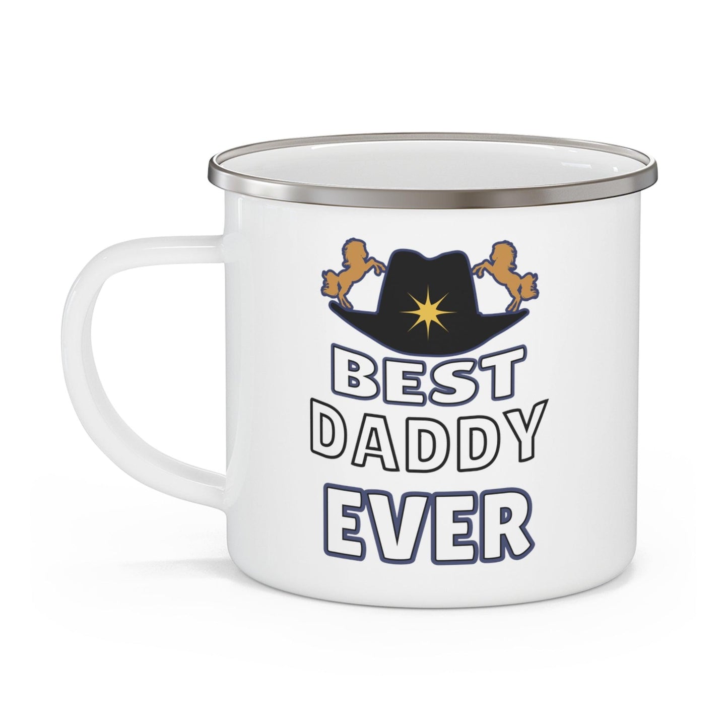 Best Daddy Ever Mug, Enamel Camping Mug, Camping gift, Gift for dad, Father's day gift, Dad Mug, Dad gift