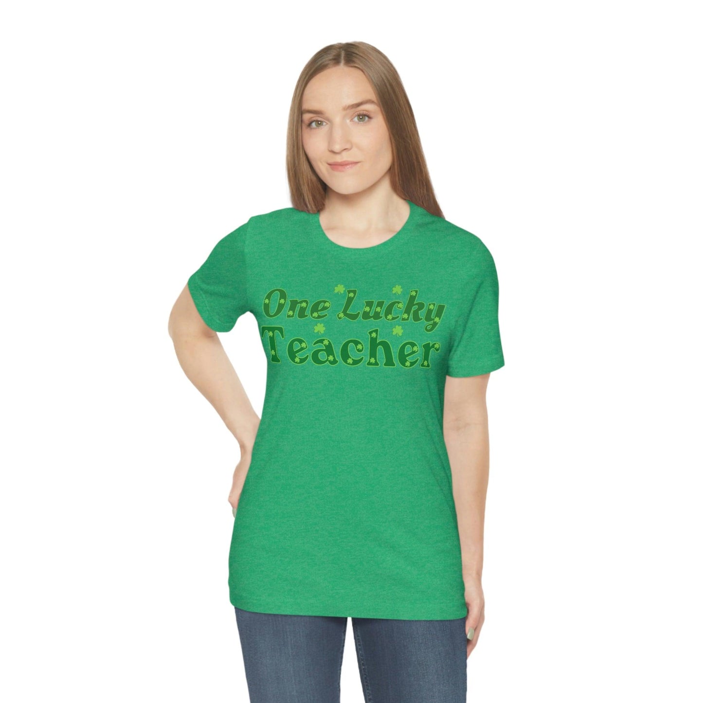 One Lucky Teacher Shirt feeling Lucky St Patrick's Day shirt - Funny St Paddy's day Funny Shirt - Giftsmojo