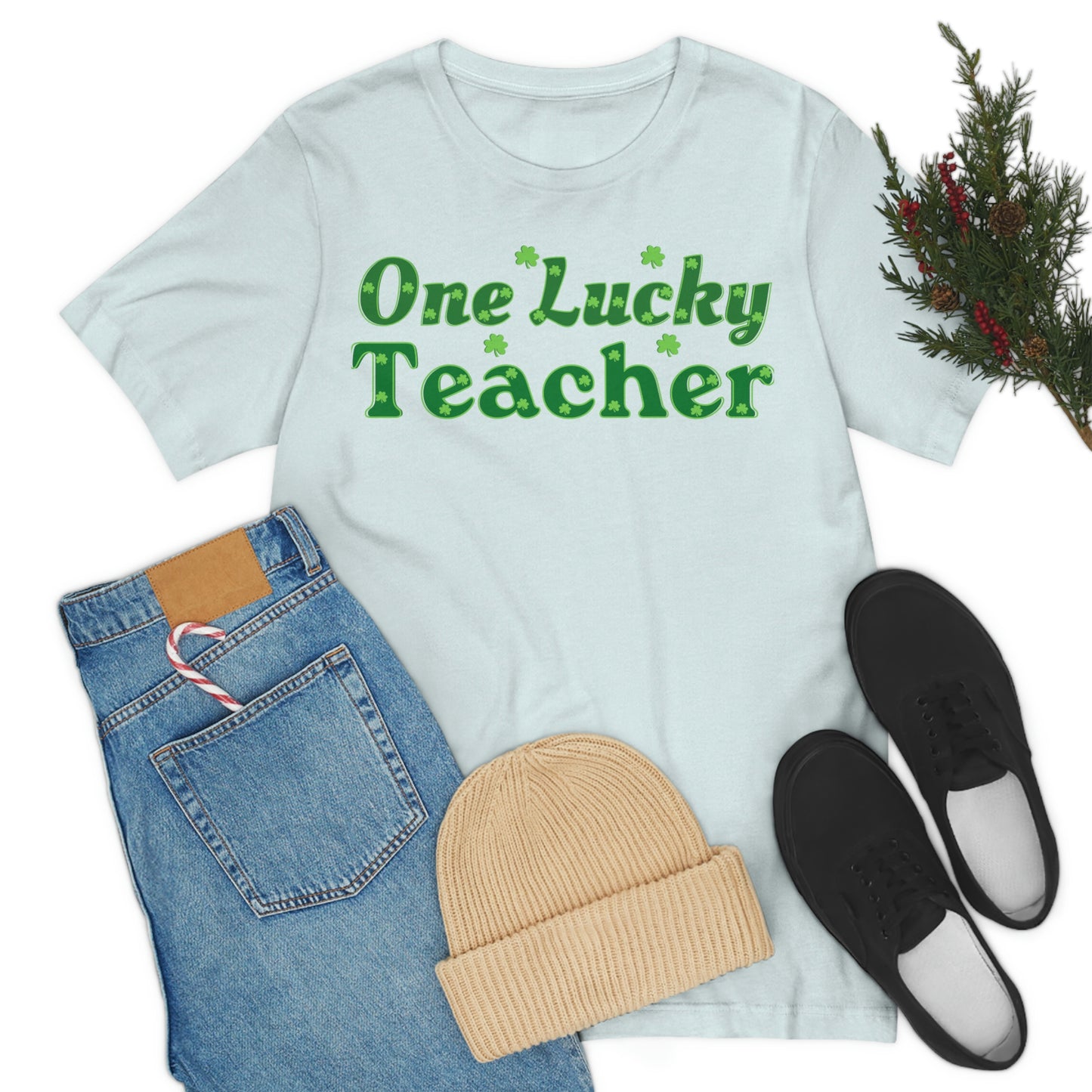 One Lucky Teacher Shirt feeling Lucky St Patrick's Day shirt - Funny St Paddy's day Funny Shirt