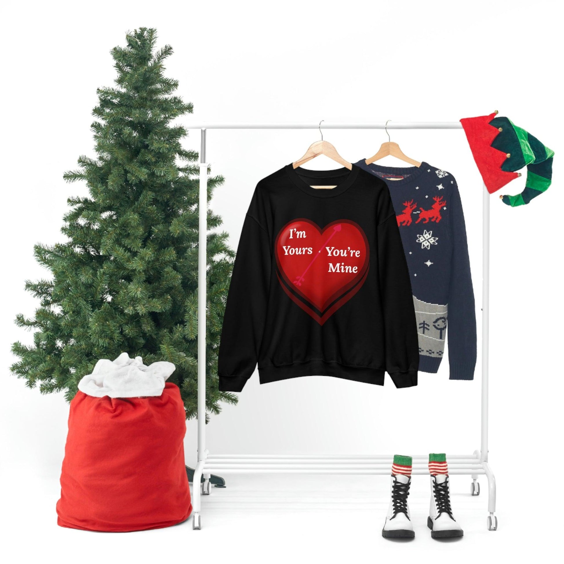 I'm Yours and You're Mine Heart Sweatshirt - Giftsmojo