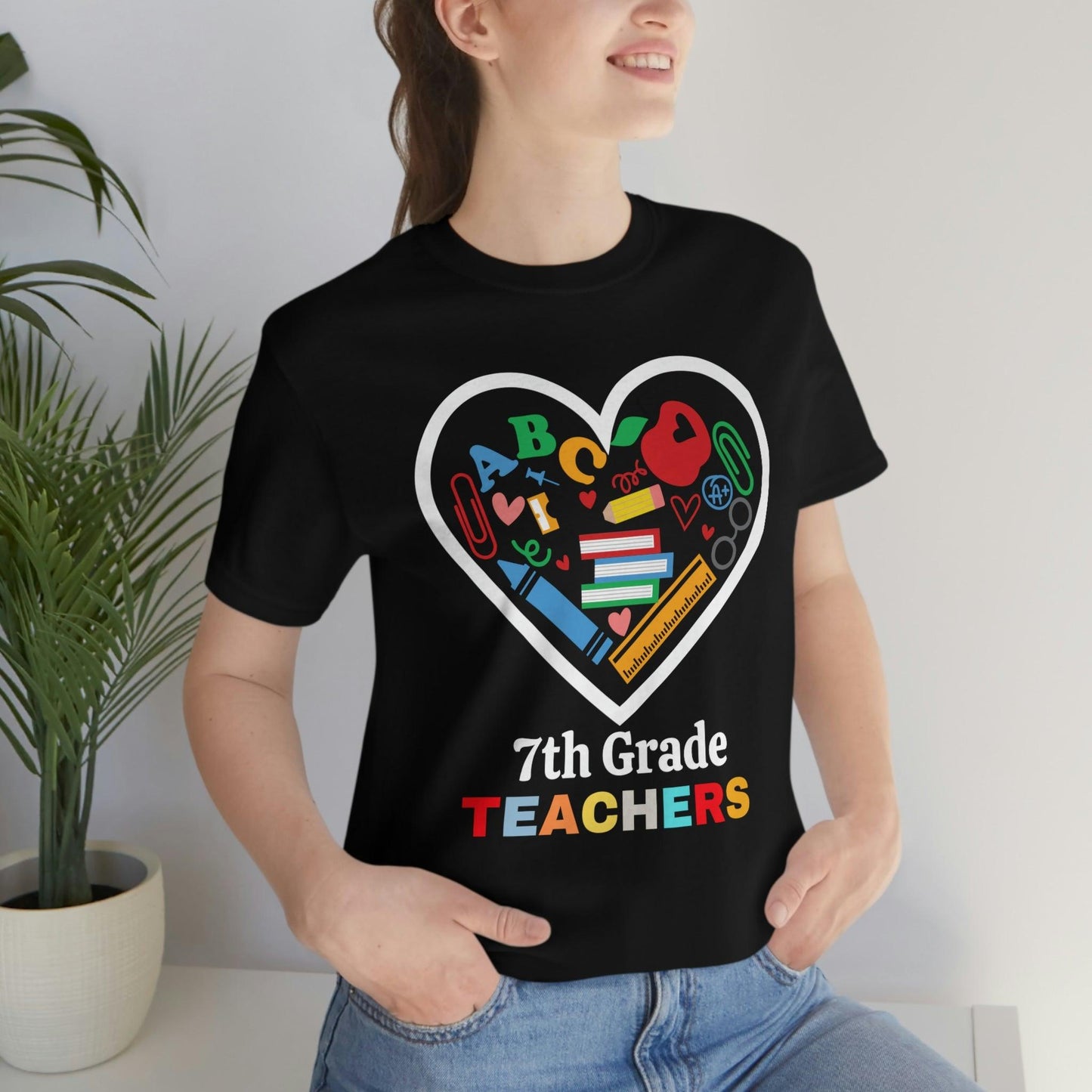 Love 7th Grade Teacher Shirt - Teacher Appreciation Shirt - Gift for Teachers - 7th Grade shirt - Giftsmojo