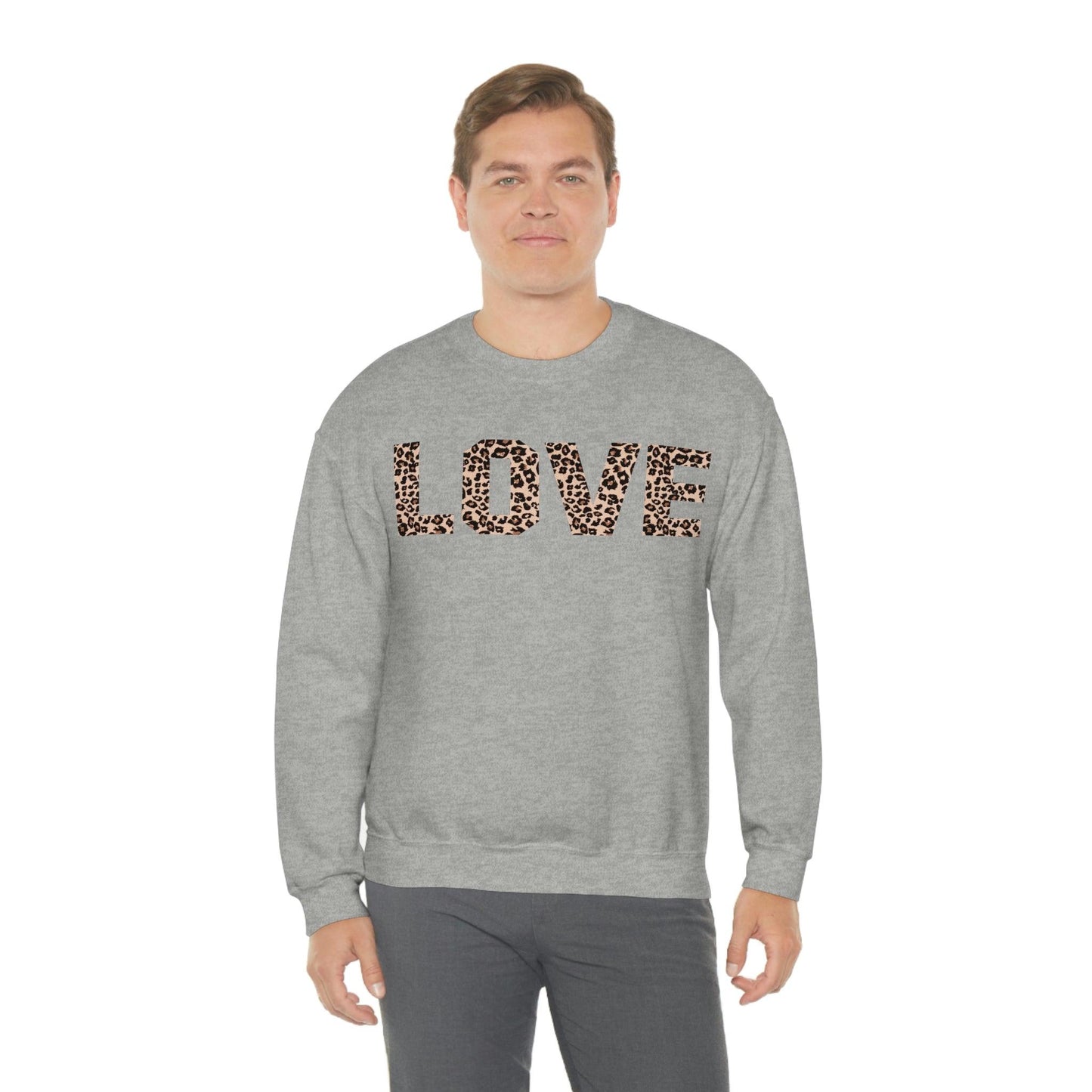 Leopard print love Sweatshirt - Giftsmojo