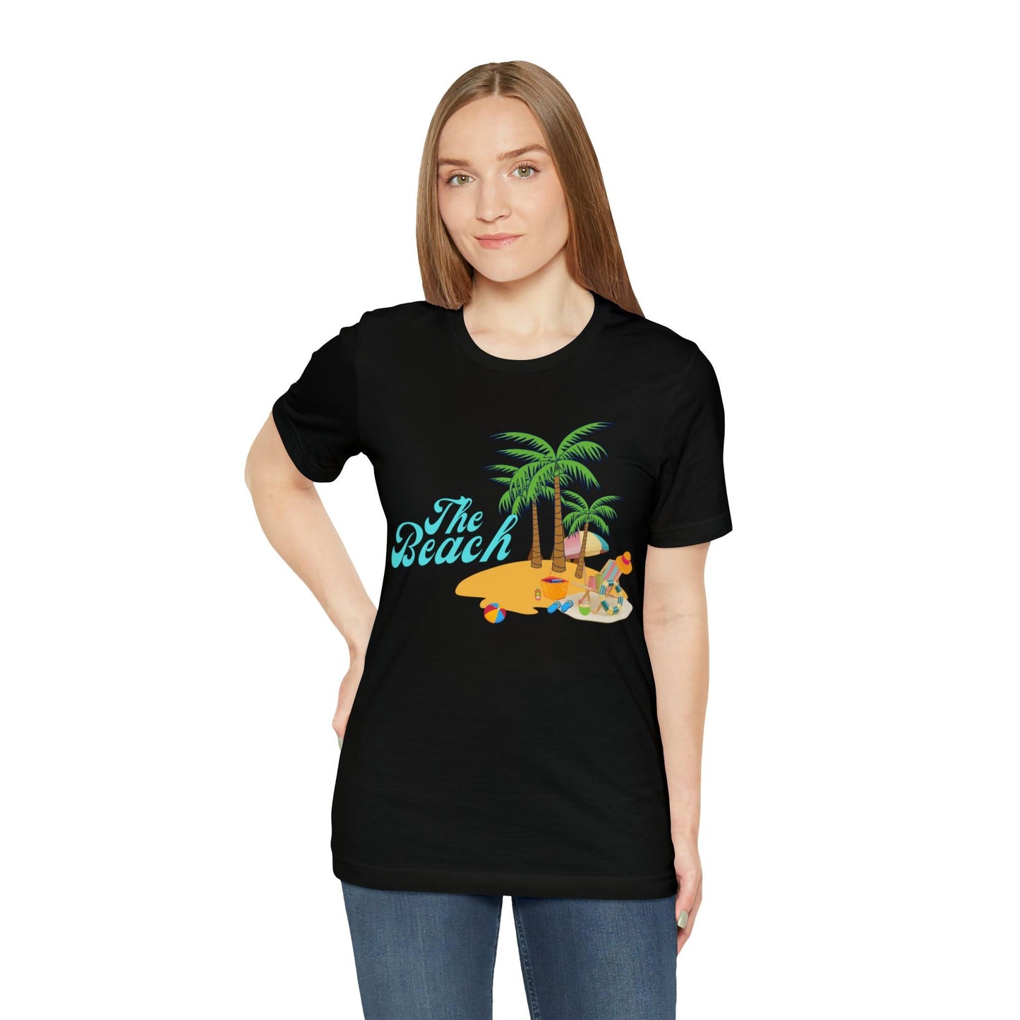 The Beach shirt, Beach t-shirt, Summer shirt, Beachwear, Beach fashion, Tropical print, Trendy design, Stylish beach apparel - Giftsmojo