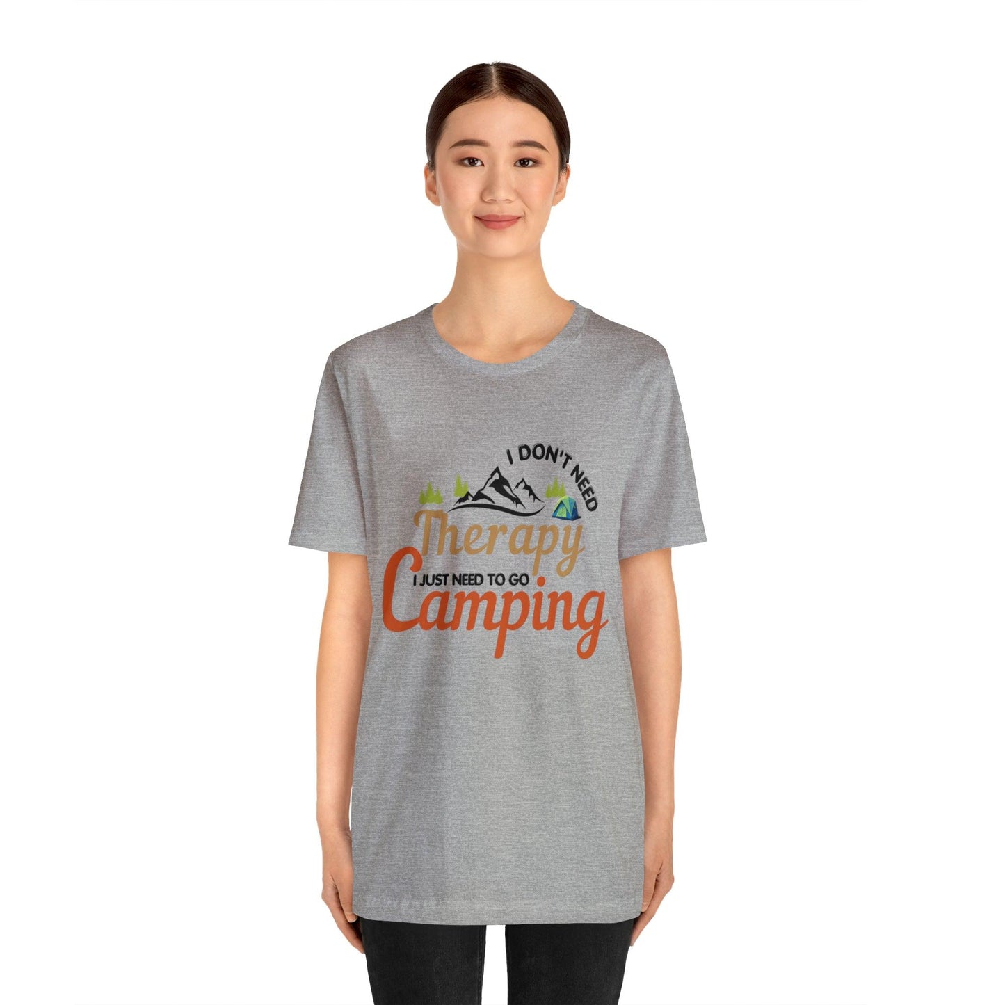 I don't need therapy I just need to go camping, camping shirt, dad shirt, dad gift, gift for outdoor lover, fishing gift nature lover shirt
