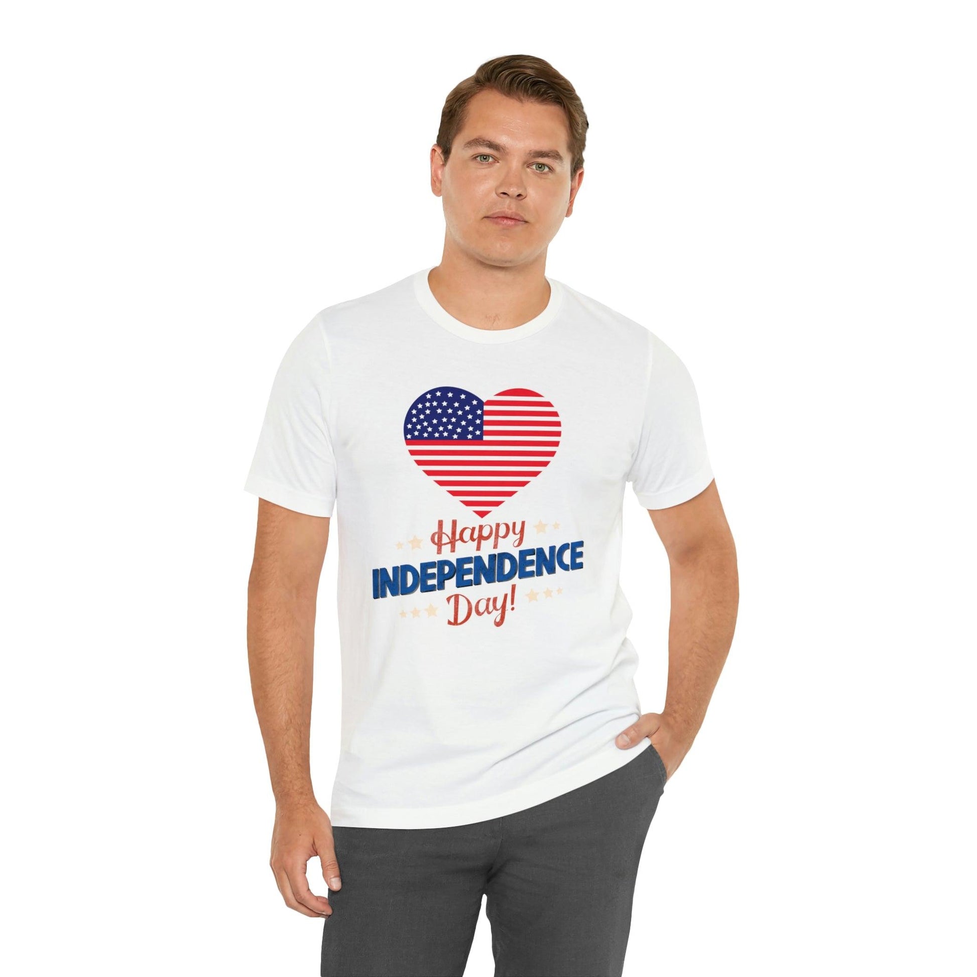 Happy Independence Day shirt, American flag shirt, Red, white, and blue shirt, Patriotic shirt, USA shirt - Giftsmojo