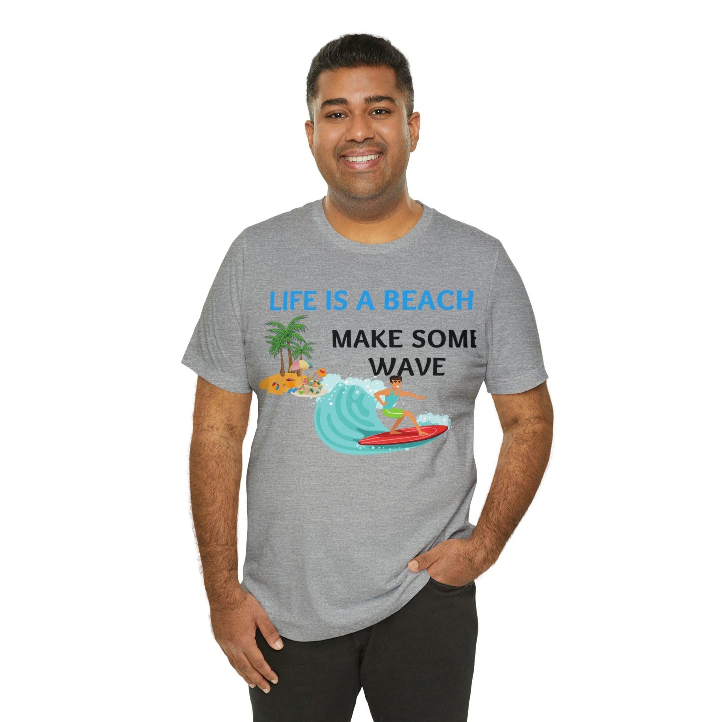 Life is a Beach shirt, Beach t-shirt, Summer shirt, Relaxing beachwear, Coastal fashion, Beach-inspired clothing, Beach adventure apparel - Giftsmojo