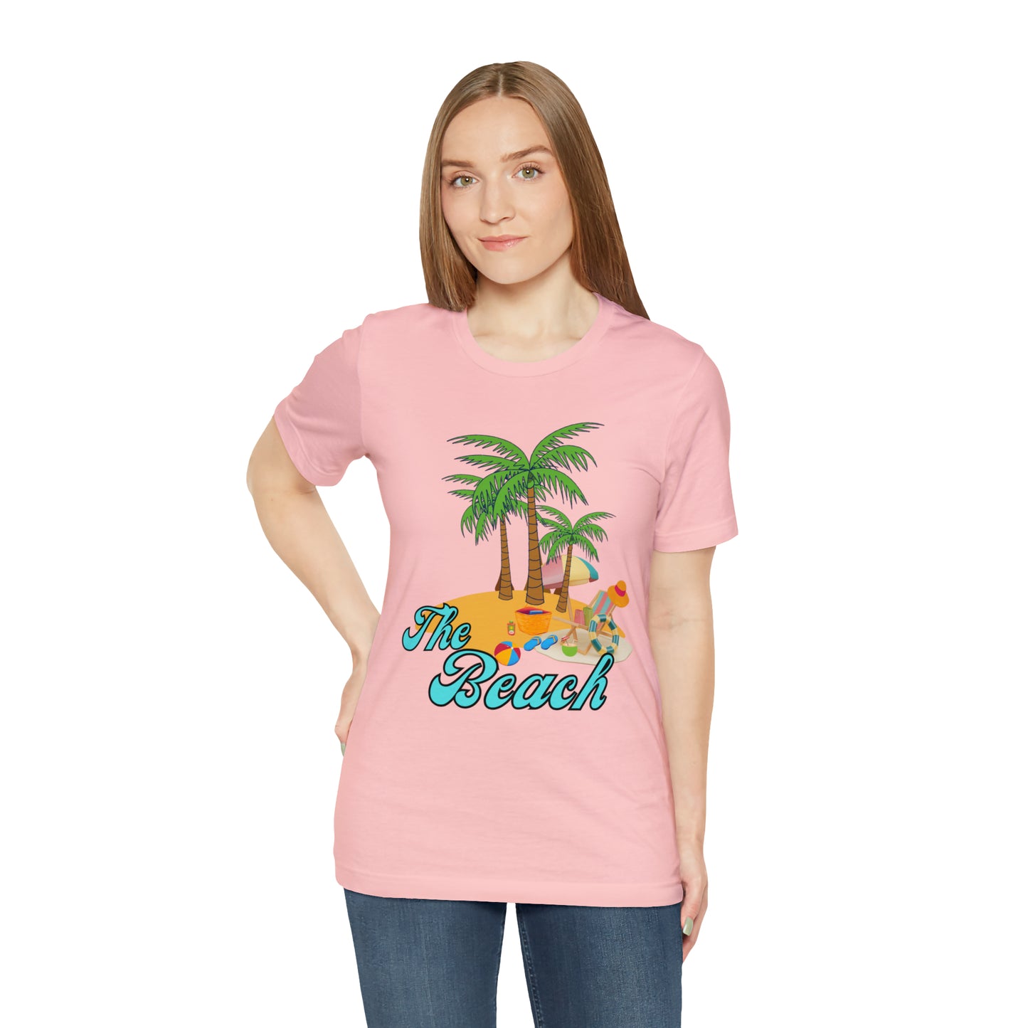 The Beach shirt, Beach t-shirt, Summer shirt, Beachwear, Beach fashion, Tropical print, Trendy design, Stylish beach apparel