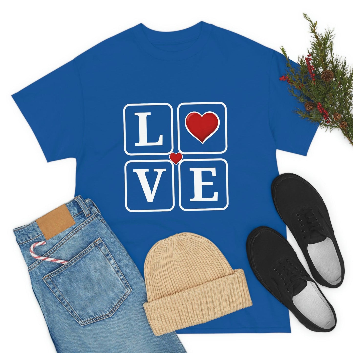 Love square Hearts Shirt, Great Gift for Valentine's day, birthday, engagement, anniversary and many more - Giftsmojo