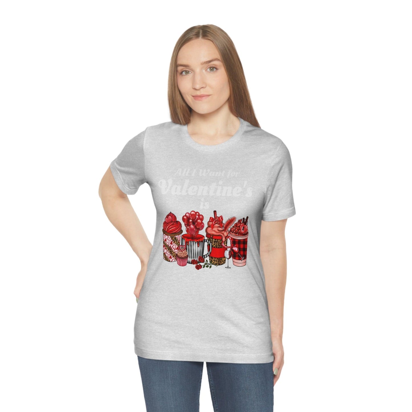 All I want for Valentines is Coffee Tee - Giftsmojo