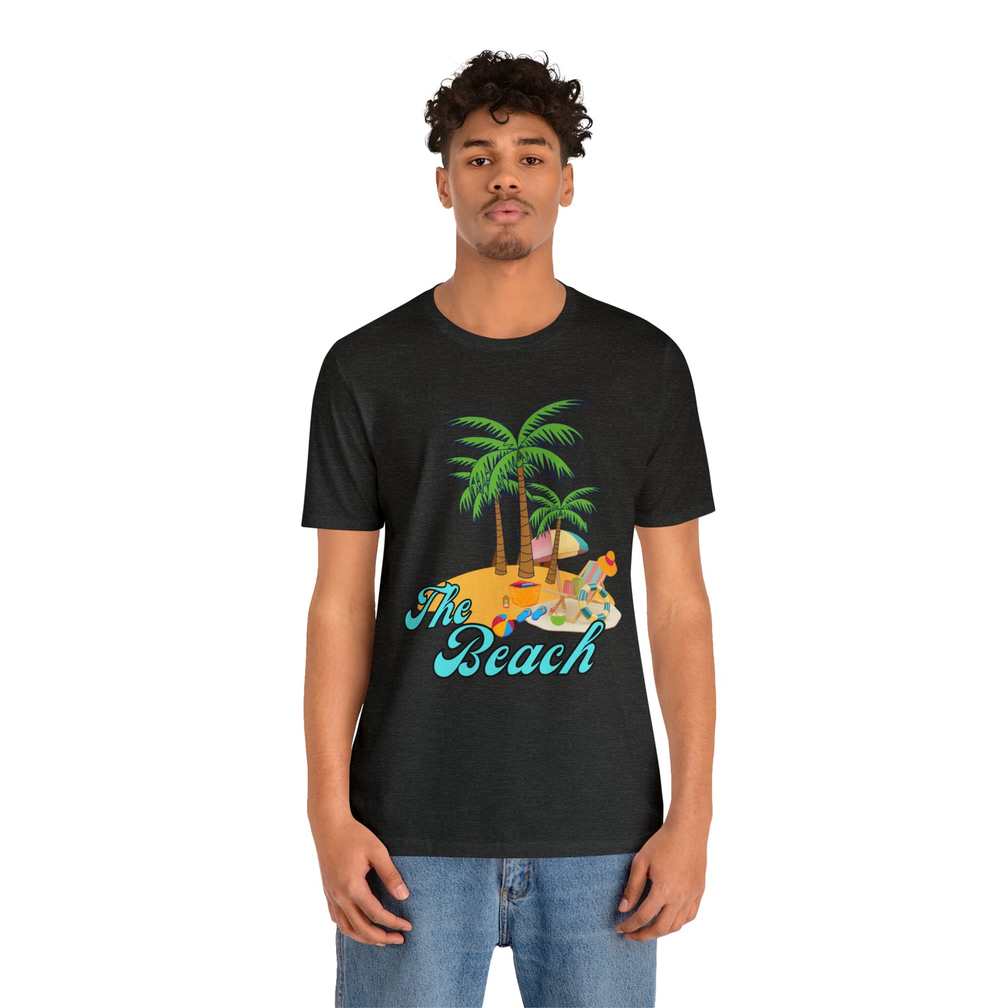 The Beach shirt, Beach t-shirt, Summer shirt, Beachwear, Beach fashion, Tropical print, Trendy design, Stylish beach apparel