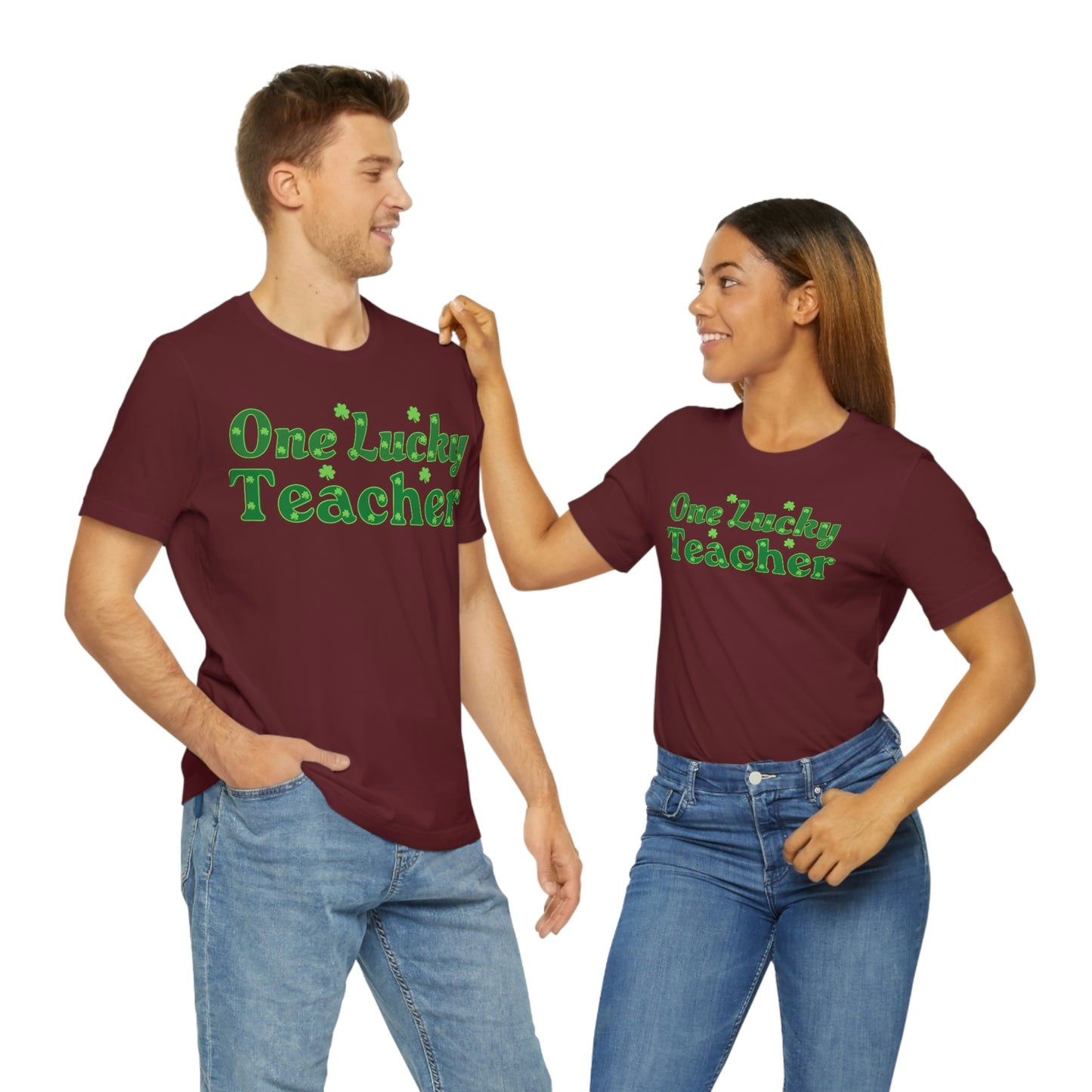 One Lucky Teacher Shirt feeling Lucky St Patrick's Day shirt - Funny St Paddy's day Funny Shirt