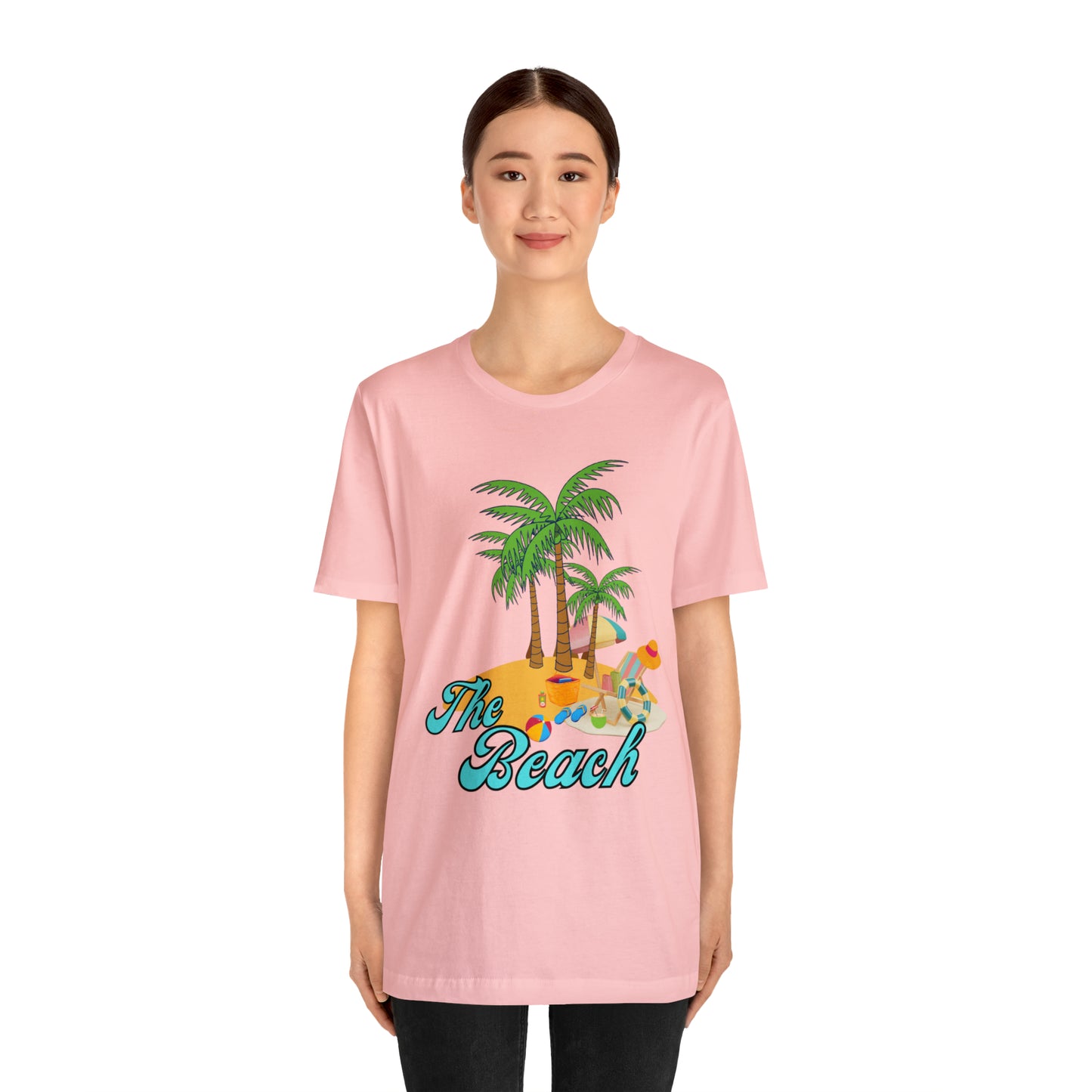 The Beach shirt, Beach t-shirt, Summer shirt, Beachwear, Beach fashion, Tropical print, Trendy design, Stylish beach apparel