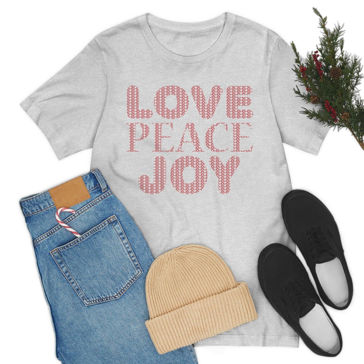 love peace joy Tee - Giftsmojo