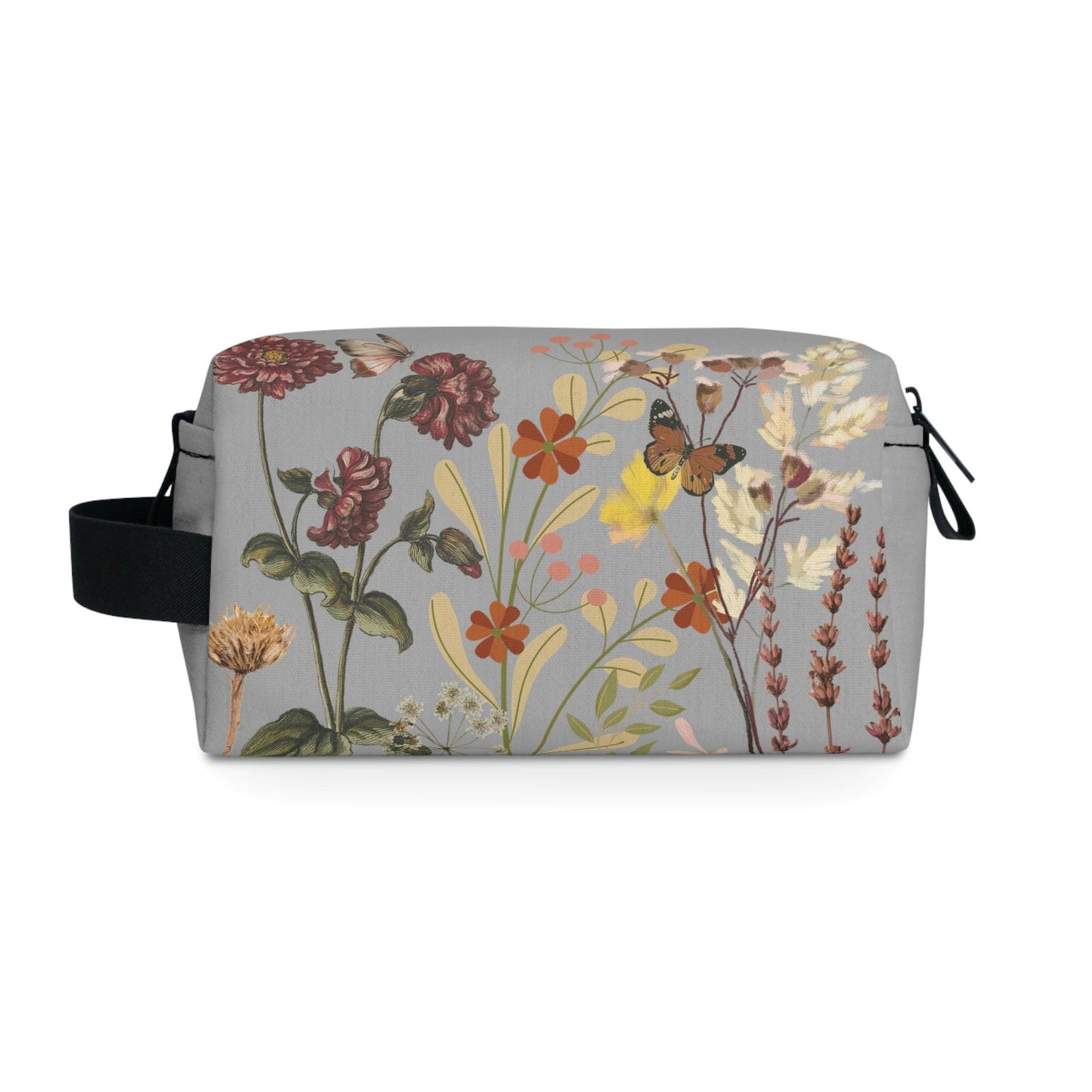 Floral Makeup Bag | flower makeup bag | Cosmetic Bag | floral Toiletry Bag Women | cute makeup bag | makeup pouch | aesthetic makeup bag - Giftsmojo