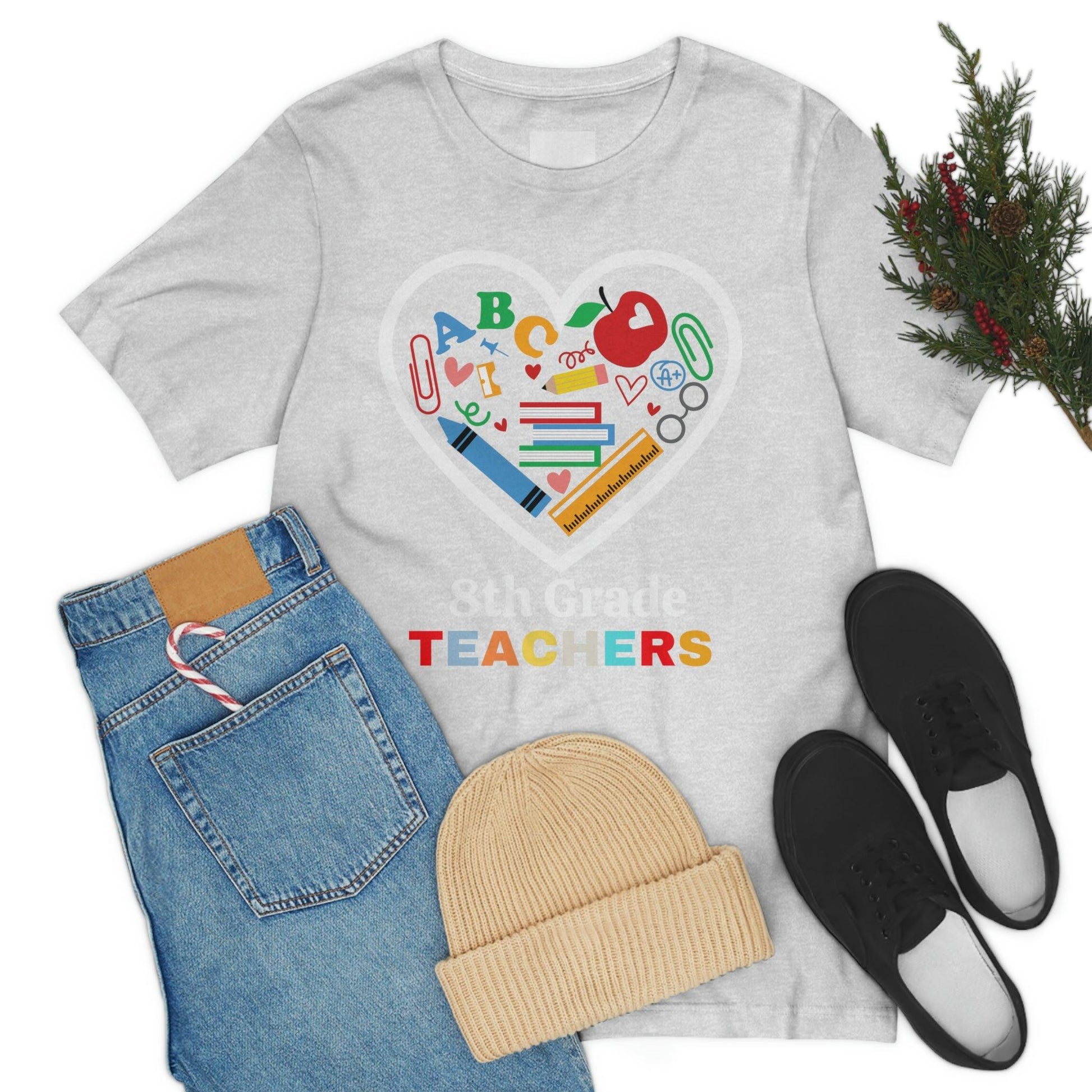 Love 8th Grade Teacher Shirt - Teacher Appreciation Shirt - Gift for Teachers - 8th Grade shirt - Giftsmojo