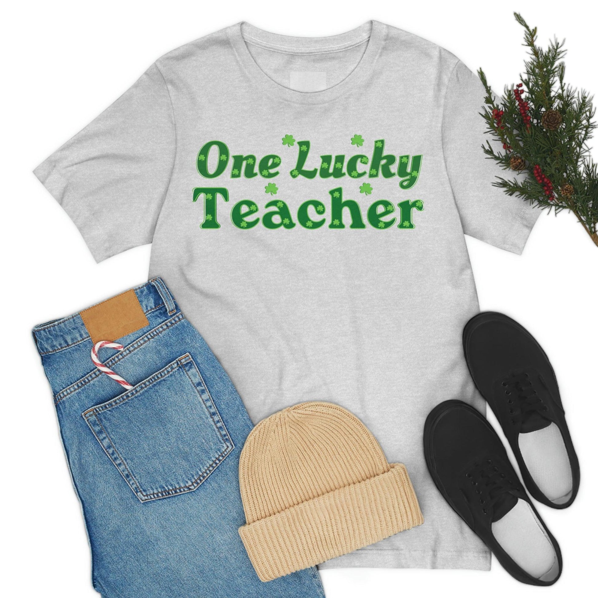 One Lucky Teacher Shirt feeling Lucky St Patrick's Day shirt - Funny St Paddy's day Funny Shirt - Giftsmojo