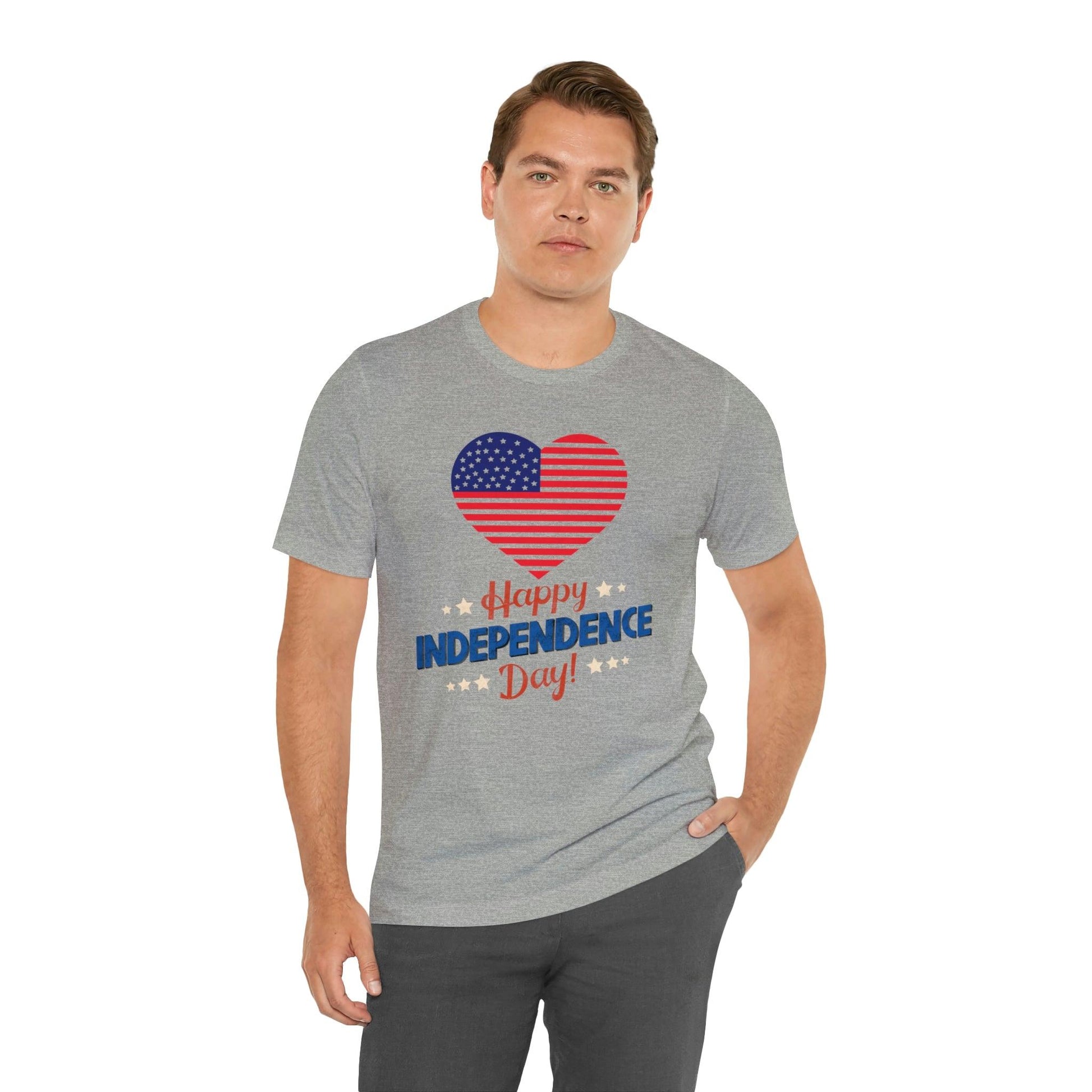 Happy Independence Day shirt, American flag shirt, Red, white, and blue shirt, Patriotic shirt, USA shirt - Giftsmojo