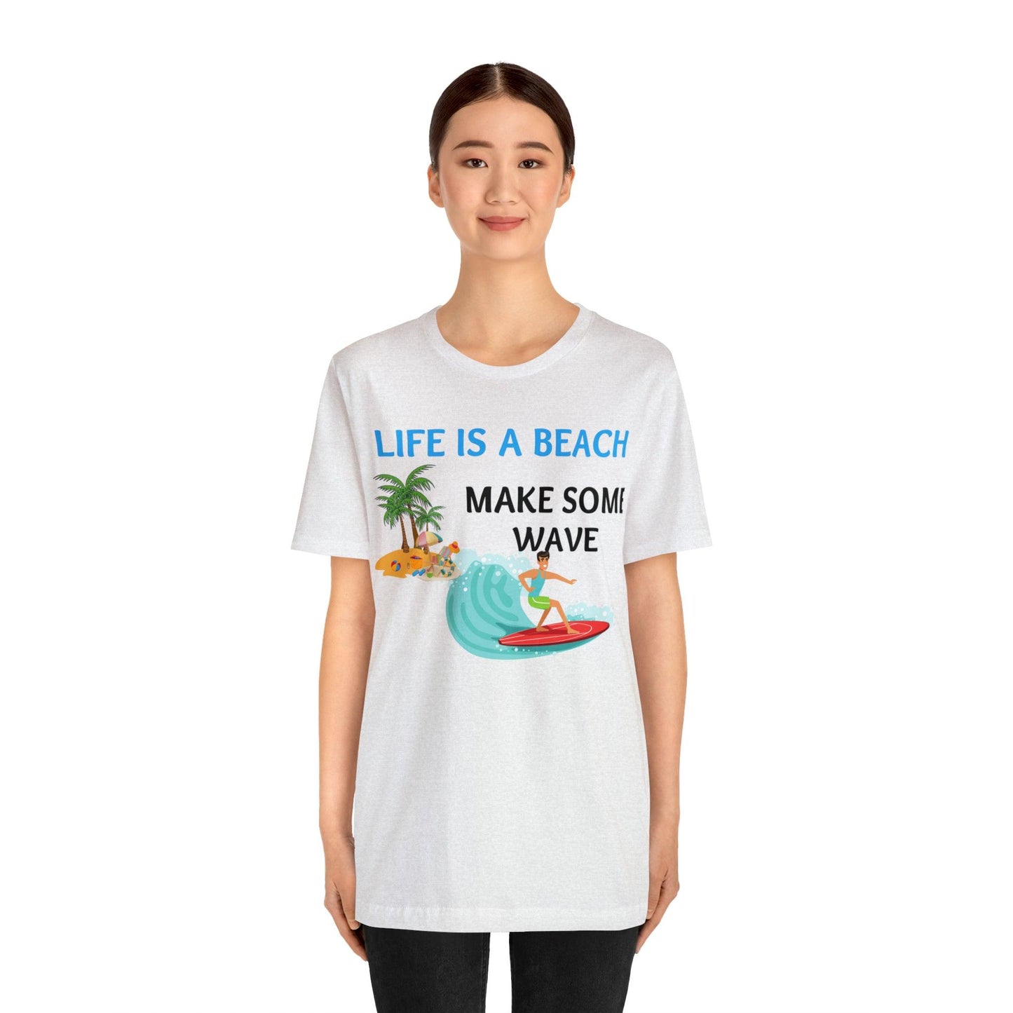 Life is a Beach shirt, Beach t-shirt, Summer shirt, Relaxing beachwear, Coastal fashion, Beach-inspired clothing, Beach adventure apparel - Giftsmojo