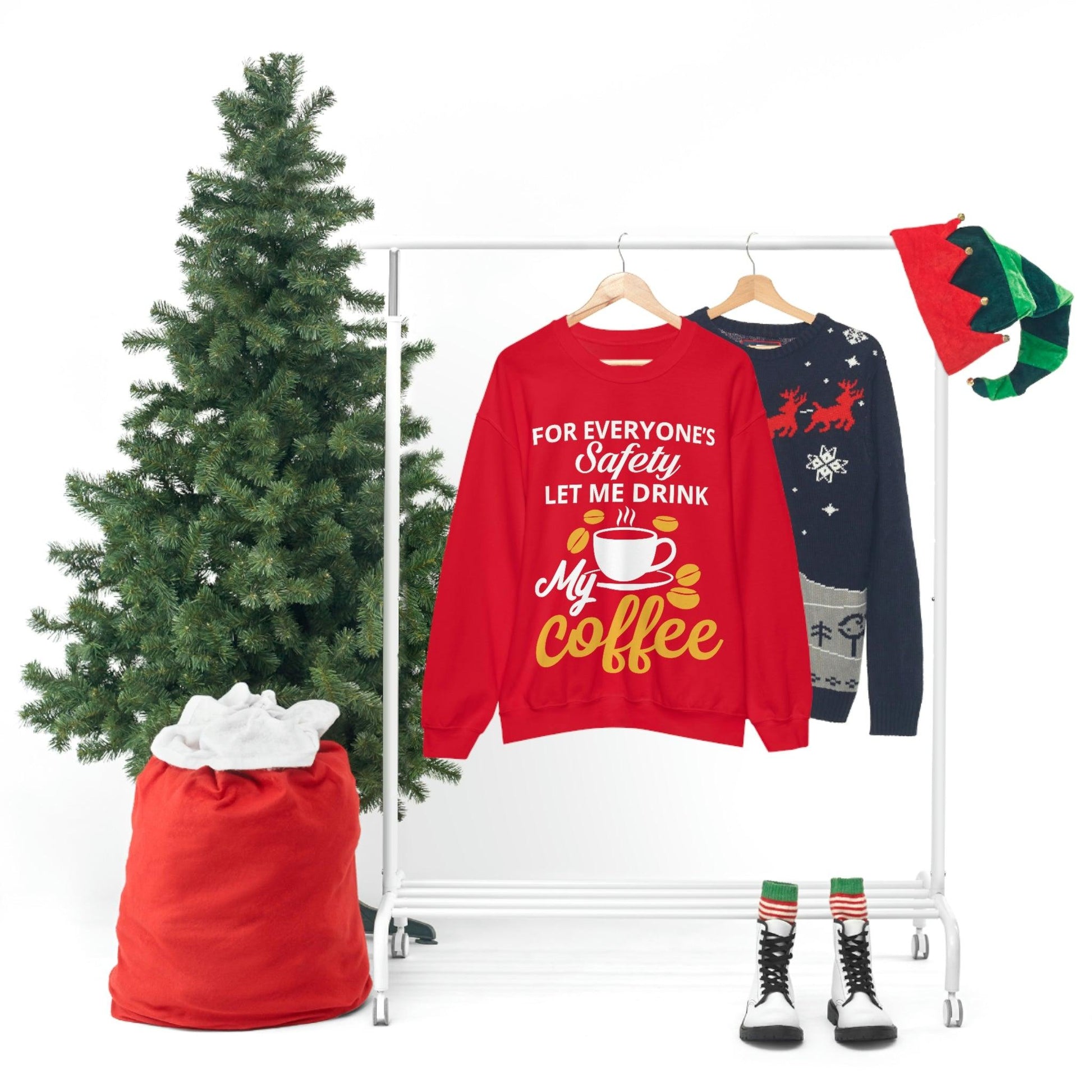 Coffee tee Unisex Heavy Blend™ Crewneck Sweatshirt - Giftsmojo
