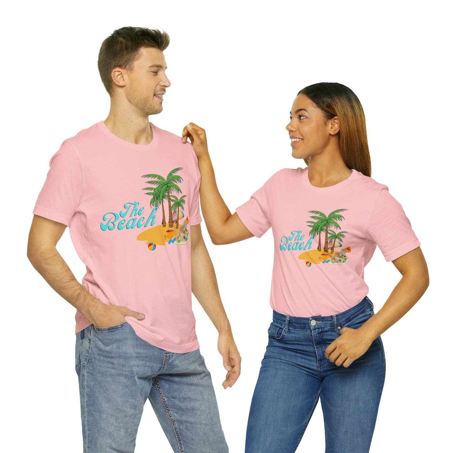 The Beach shirt, Beach t-shirt, Summer shirt, Beachwear, Beach fashion, Tropical print, Trendy design, Stylish beach apparel