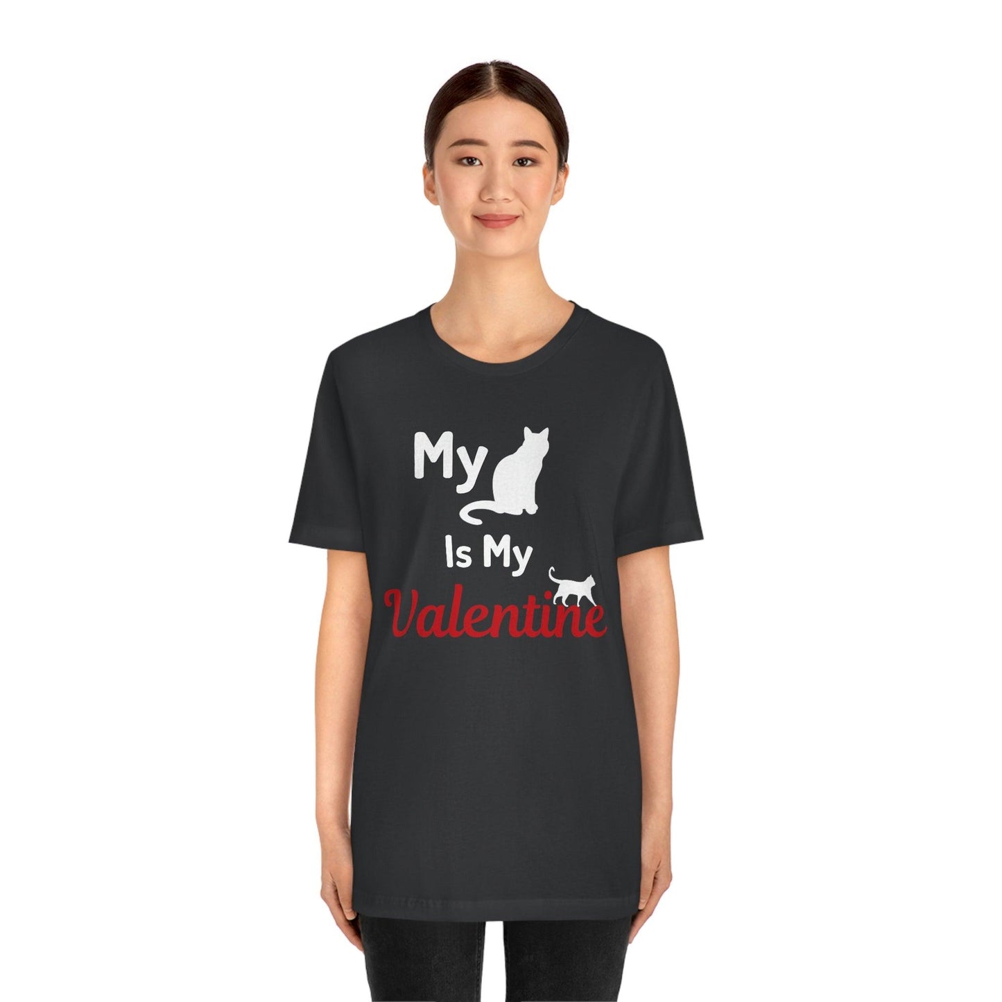 My Cat is My Valentine, Pet lover Valentine shirt - Cute cat lover shirt - gift for cat lovers - Giftsmojo