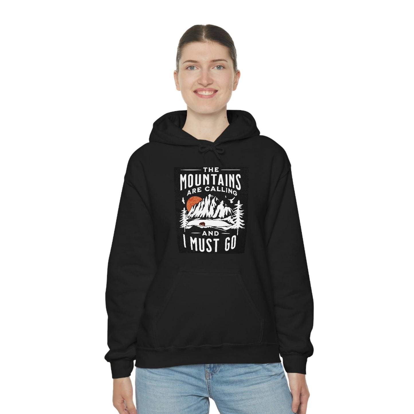 The Mountains are calling Hooded Sweatshirt