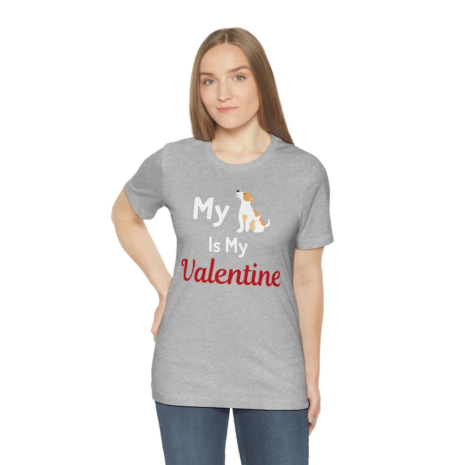 My Dog is My Valentine, Pet lover Valentine shirt - Dog lover gift - gift for pet lovers - Giftsmojo