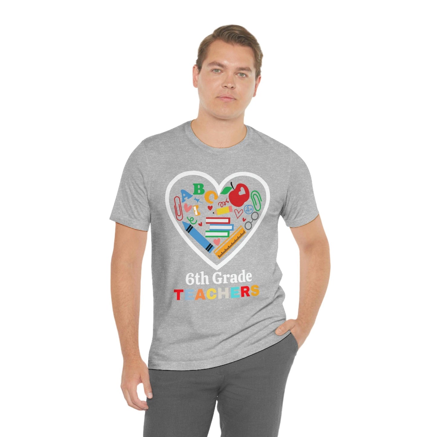 Love 6th Grade Teacher Shirt - Teacher Appreciation Shirt - Gift for Teachers - 6th Grade shirt - Giftsmojo