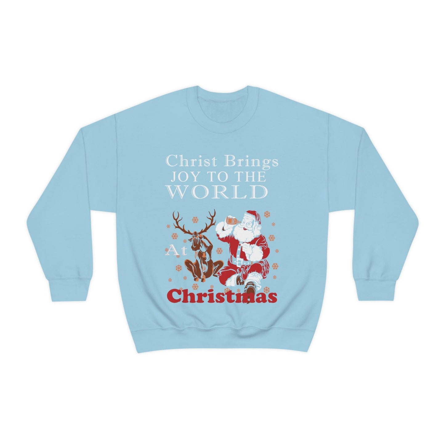 Christ brings joy to the World at Christmas Sweatshirt - Giftsmojo