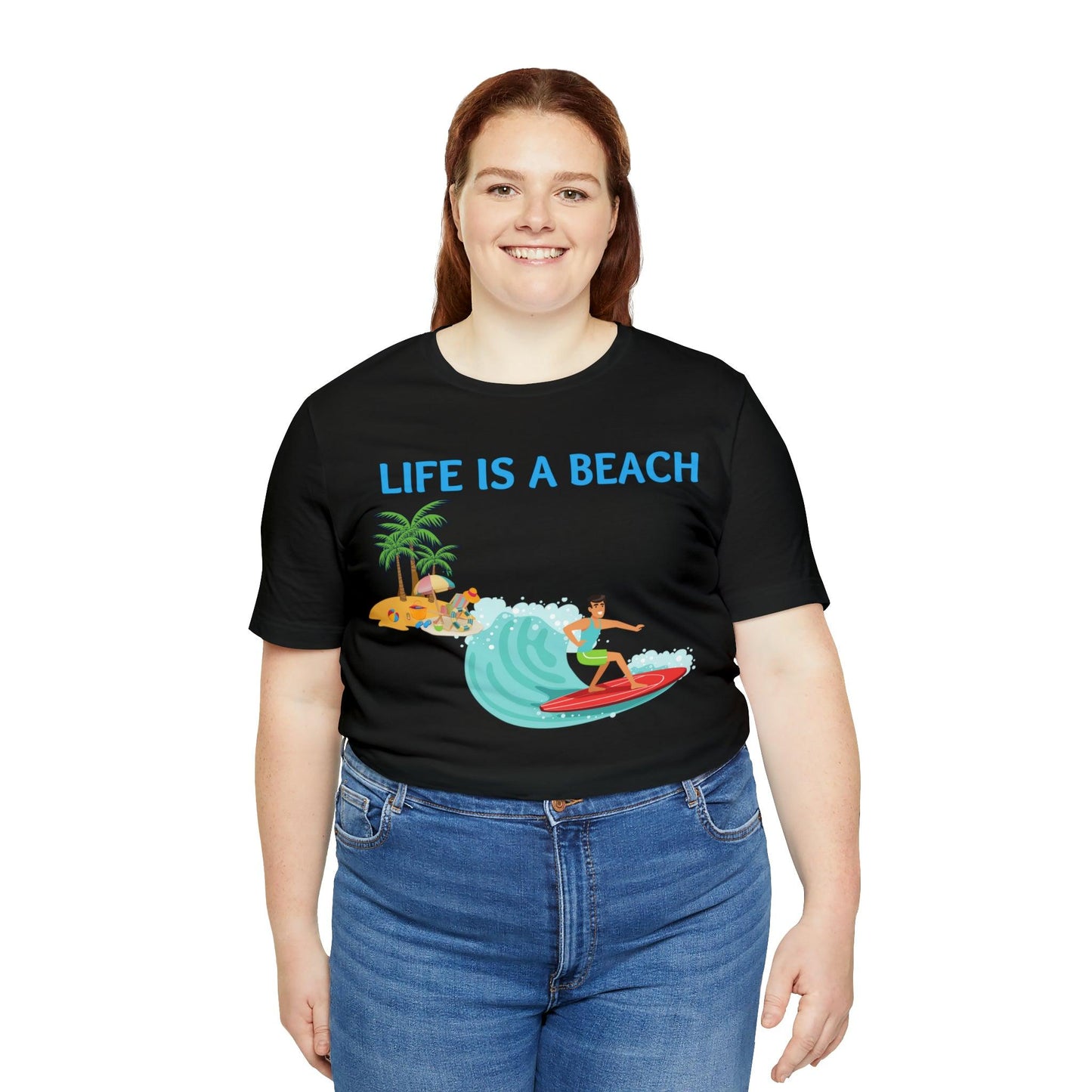 Life is a Beach shirt, Beach t-shirt, Summer shirt, Relaxing beachwear, Coastal fashion, Beach-inspired clothing, Beach adventure apparel - Giftsmojo