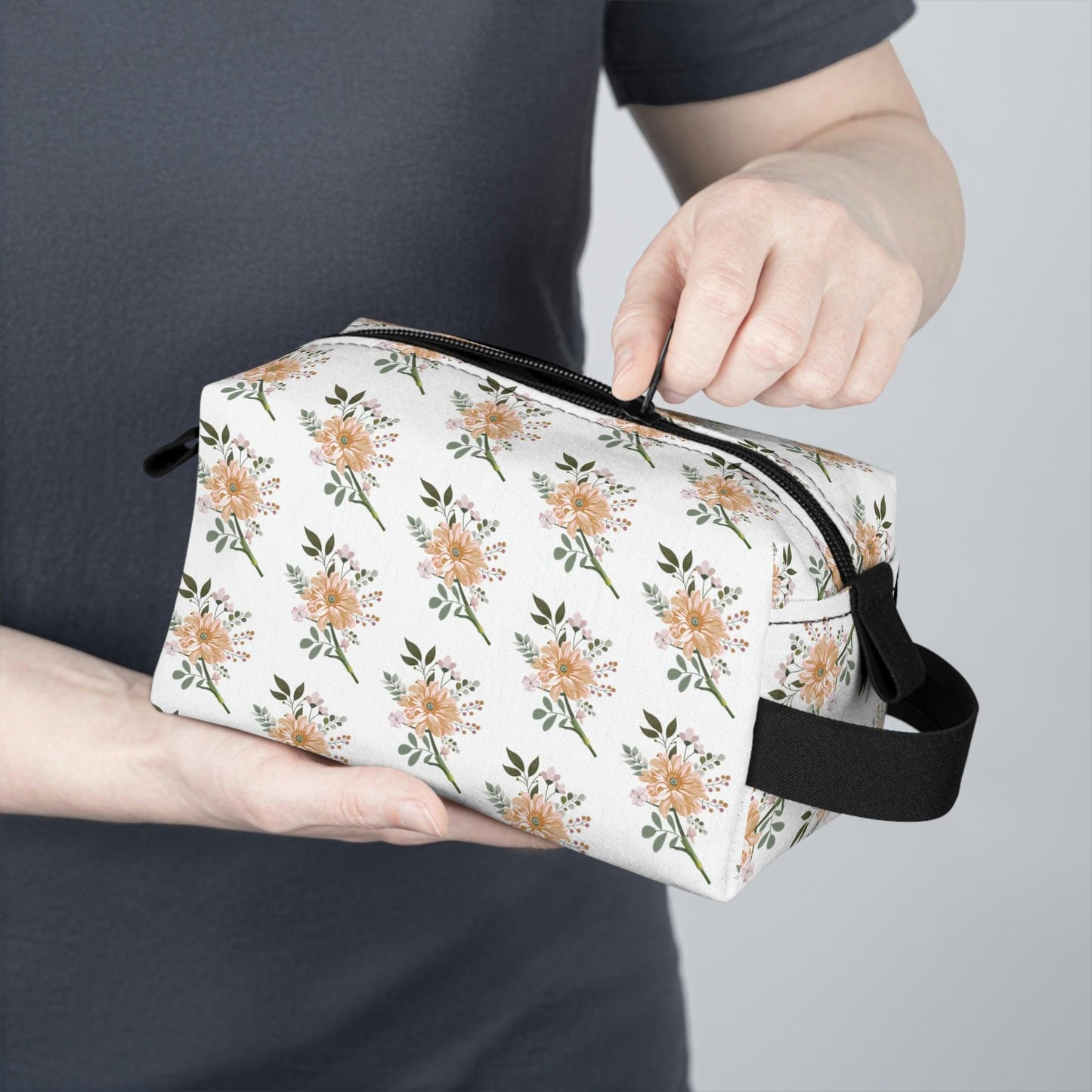 Floral Makeup Bag | Cosmetic Bag Travel Bag | flower makeup bag floral Toiletry Bag | makeup bags | makeup pouch makeup bag for travelling - Giftsmojo