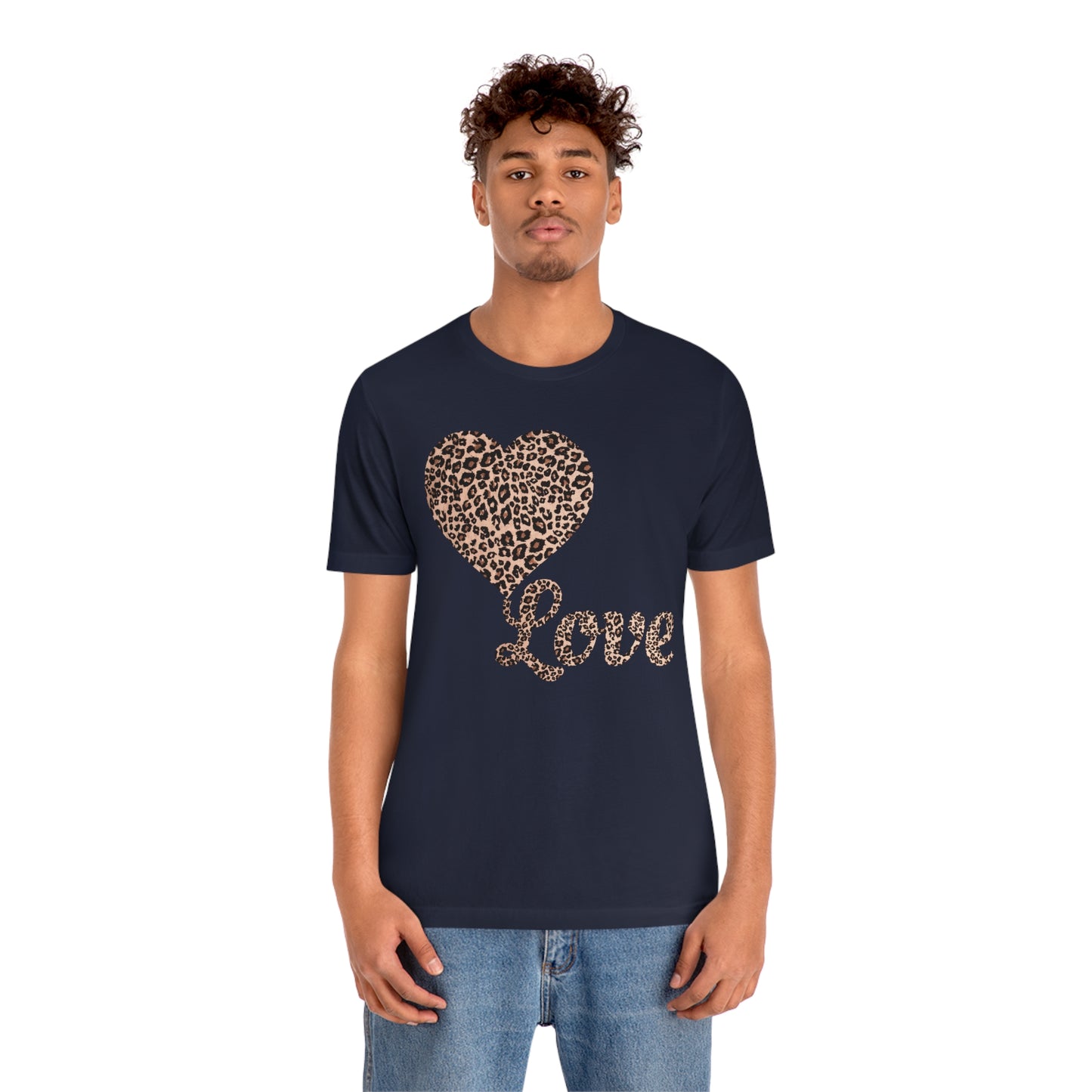 Love Heart, Leopard Print Tee