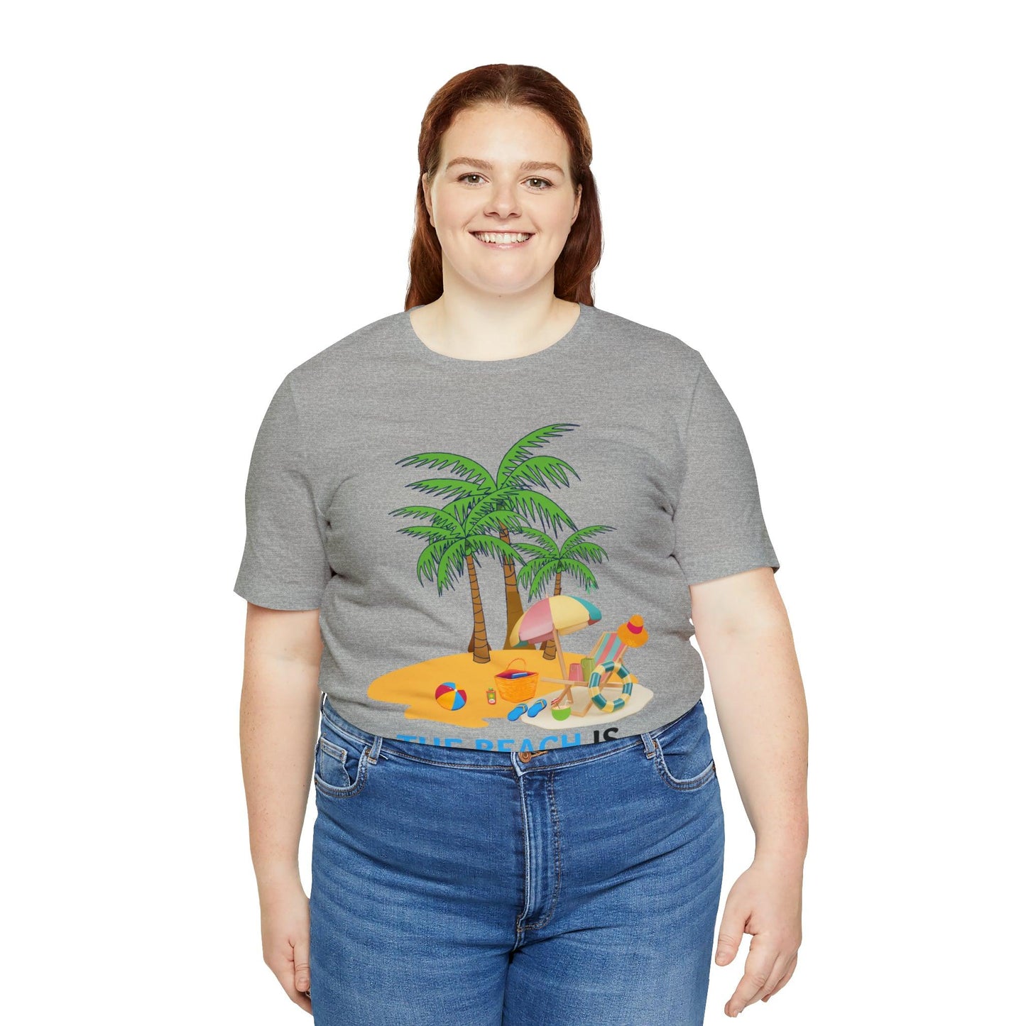 Beach shirt, The Beach is my happy place shirt, Beach t-shirt, Summer shirt, Beachwear, Beach fashion, Stylish beach apparel - Giftsmojo