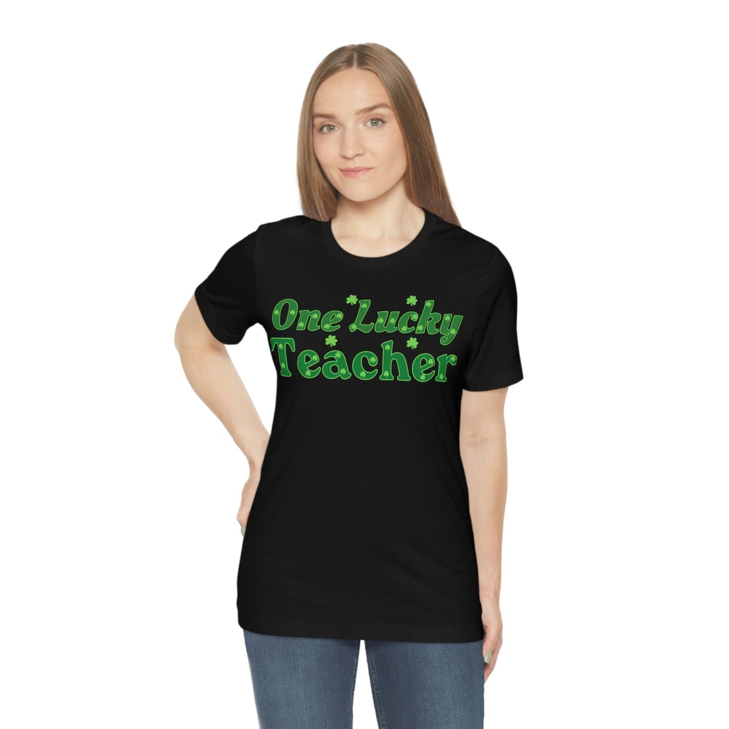 One Lucky Teacher Shirt feeling Lucky St Patrick's Day shirt - Funny St Paddy's day Funny Shirt - Giftsmojo