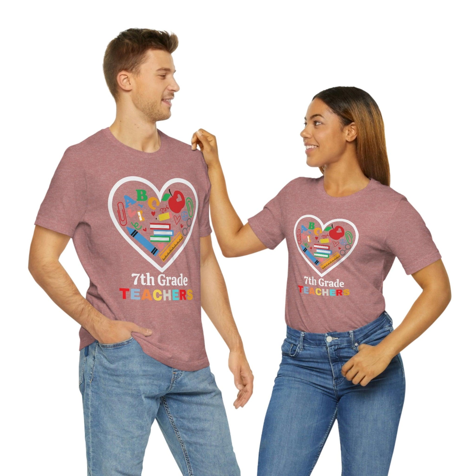 Love 7th Grade Teacher Shirt - Teacher Appreciation Shirt - Gift for Teachers - 7th Grade shirt - Giftsmojo