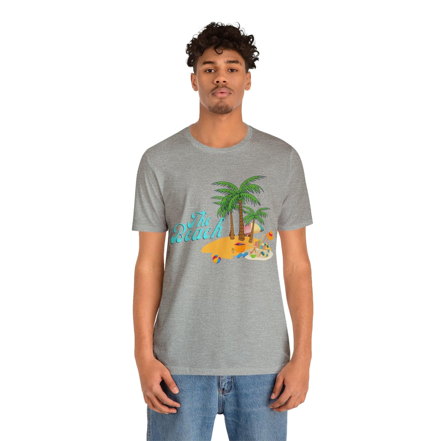 The Beach shirt, Beach t-shirt, Summer shirt, Beachwear, Beach fashion, Tropical print, Trendy design, Stylish beach apparel - Giftsmojo