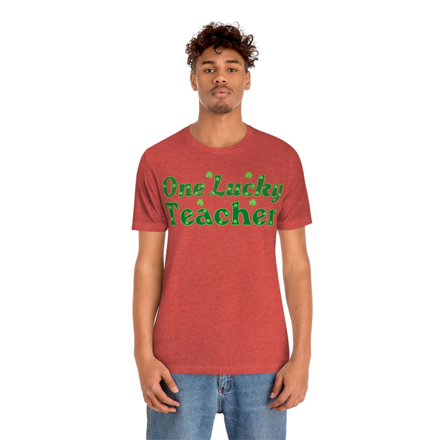 One Lucky Teacher Shirt feeling Lucky St Patrick's Day shirt - Funny St Paddy's day Funny Shirt