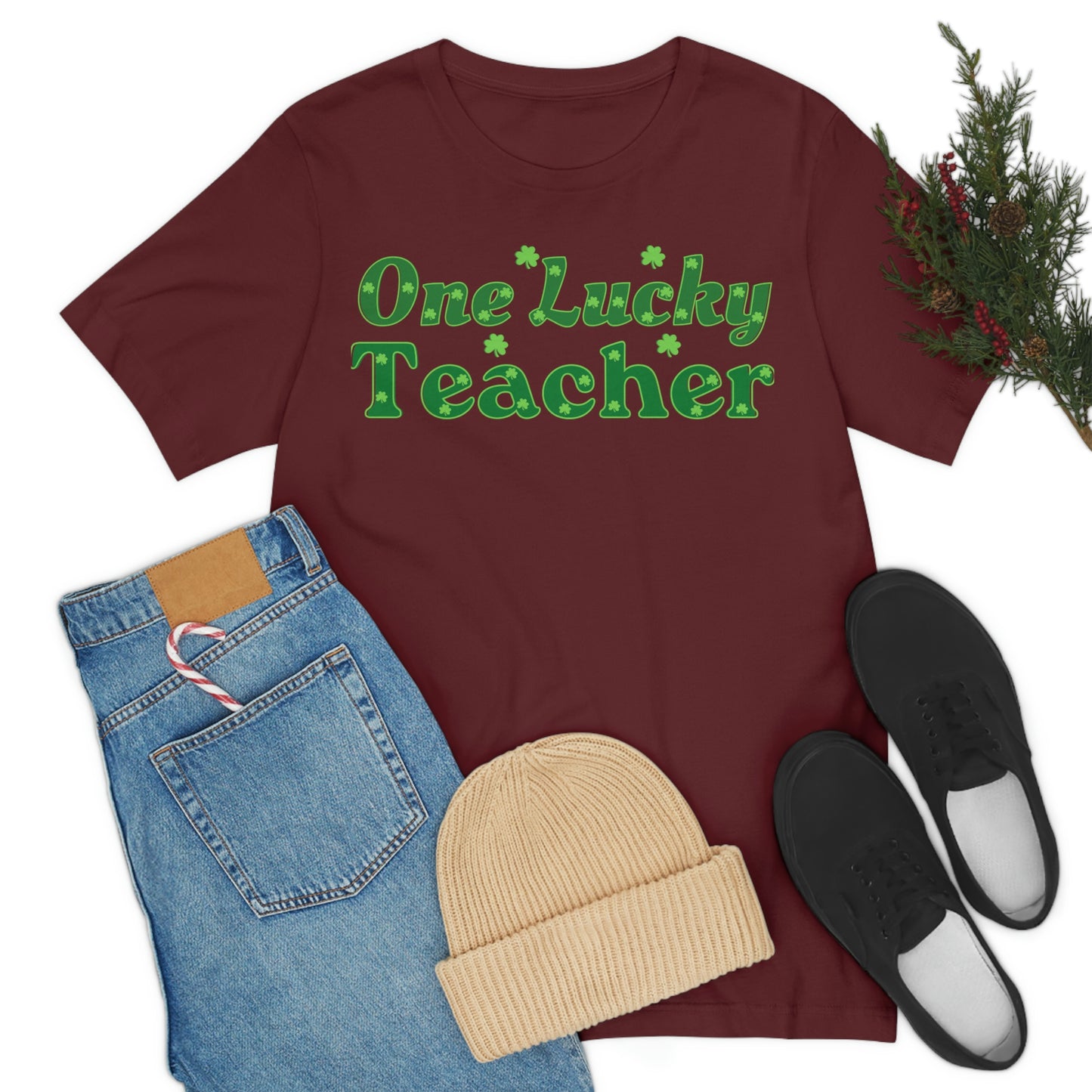 One Lucky Teacher Shirt feeling Lucky St Patrick's Day shirt - Funny St Paddy's day Funny Shirt