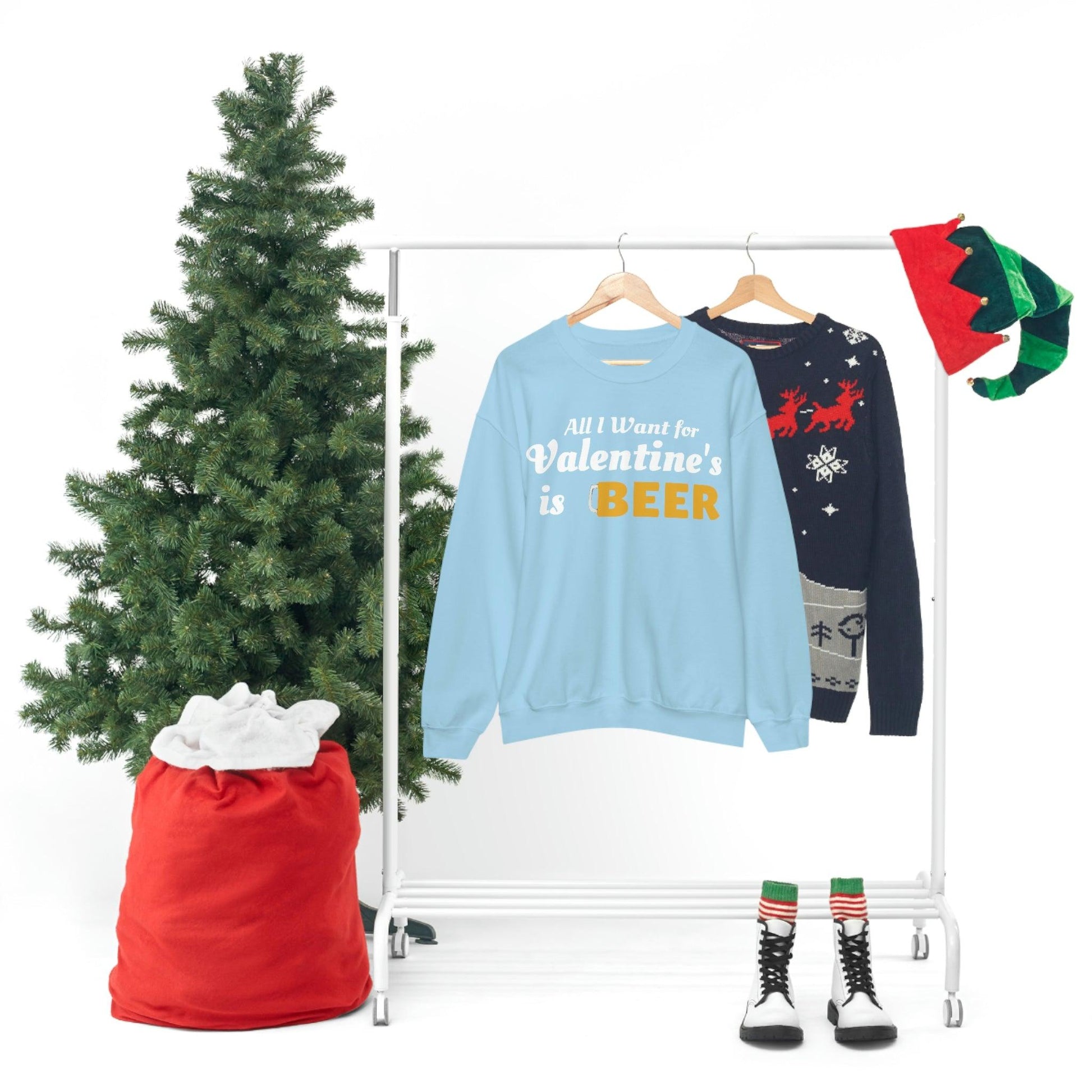 All I want for Valentine's is Beer Sweatshirt - Giftsmojo