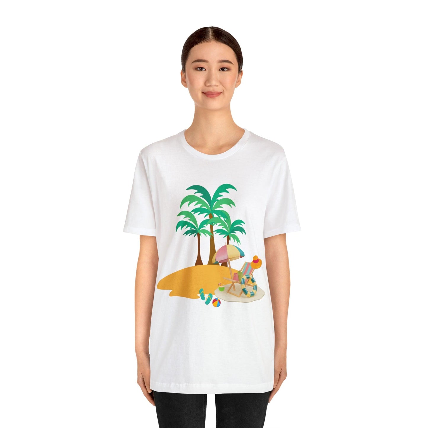 Beach shirt, Beach t-shirt, Summer shirt, Beachwear, Beach fashion, Tropical print, Trendy design, Stylish beach apparel - Giftsmojo