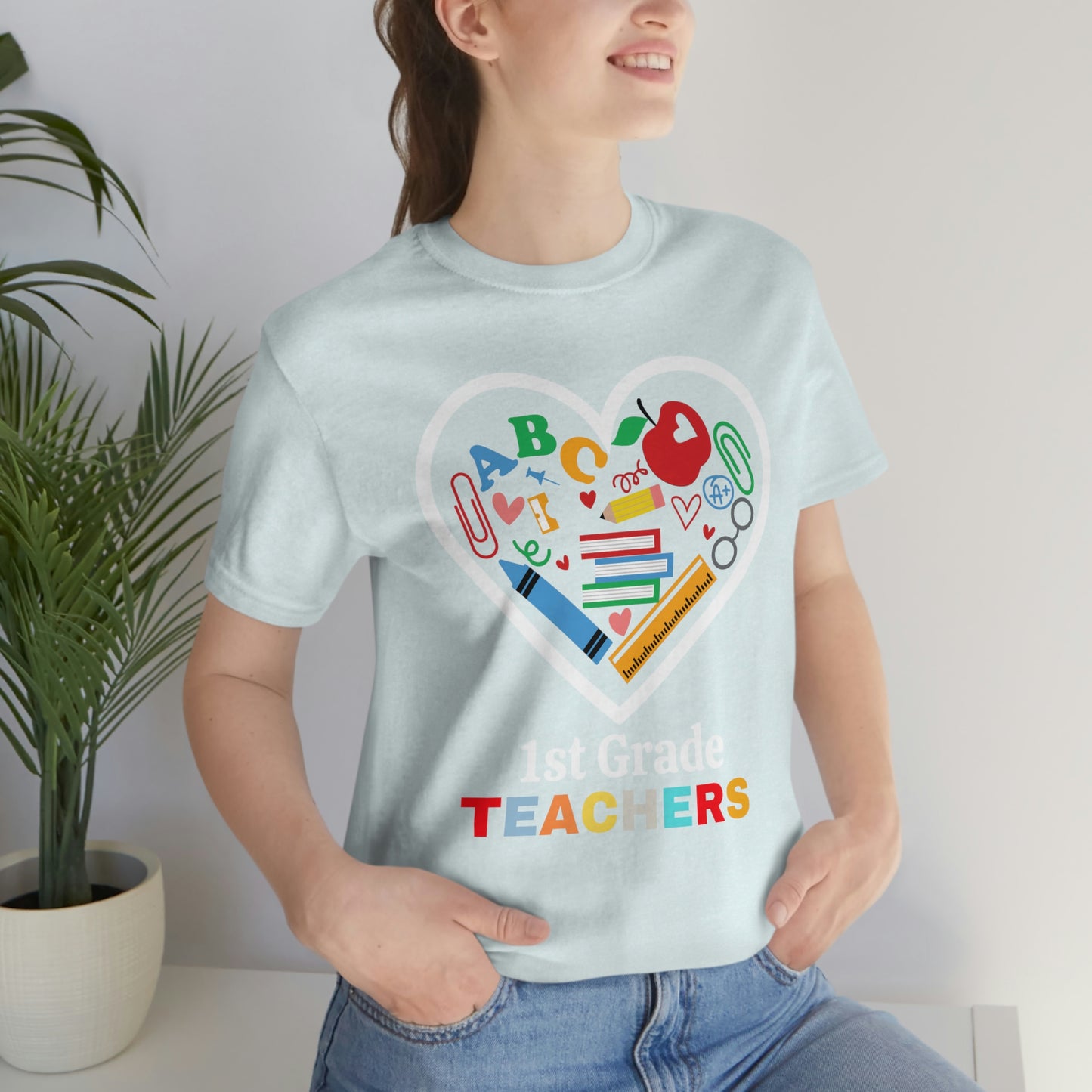 Love 1st Grade Teacher Shirt - Teacher Appreciation Shirt