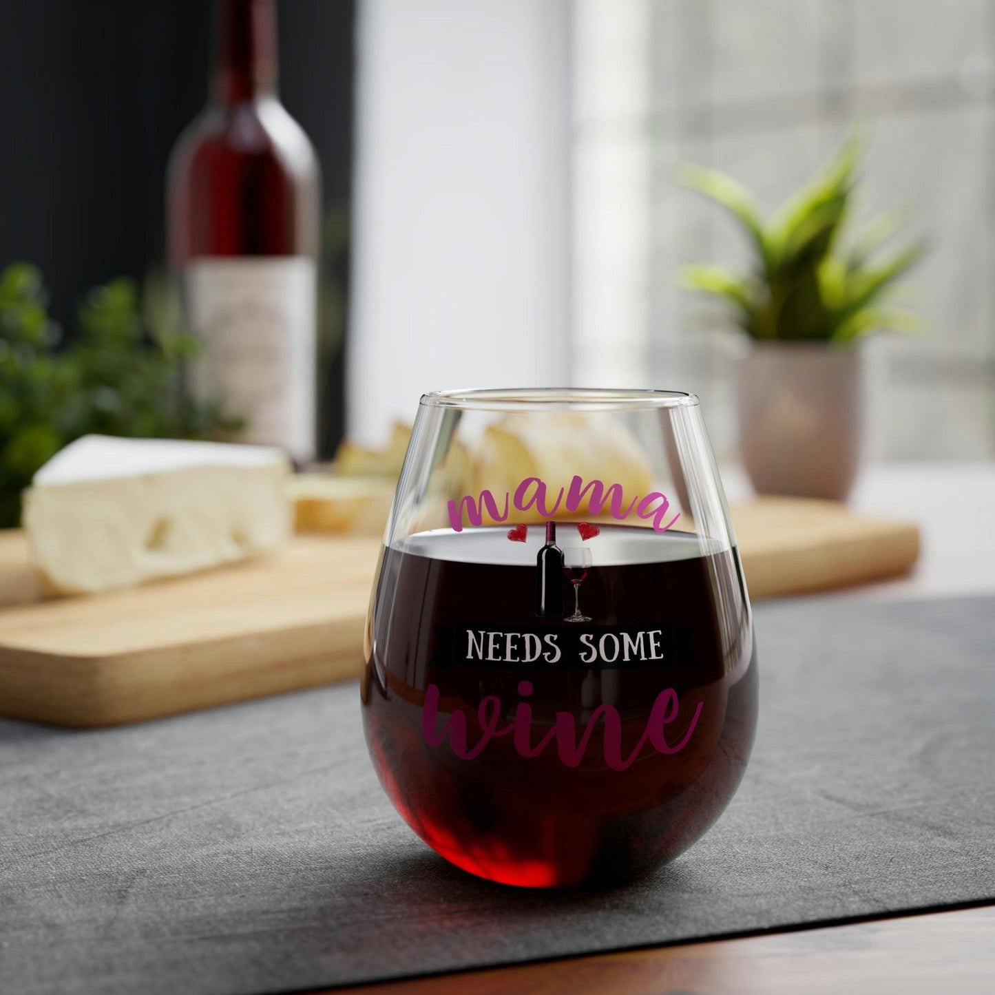 Gift for Mom Mom wine glass Mama Needs Some Wine Glass - Mother's Day Wine glass - Giftsmojo