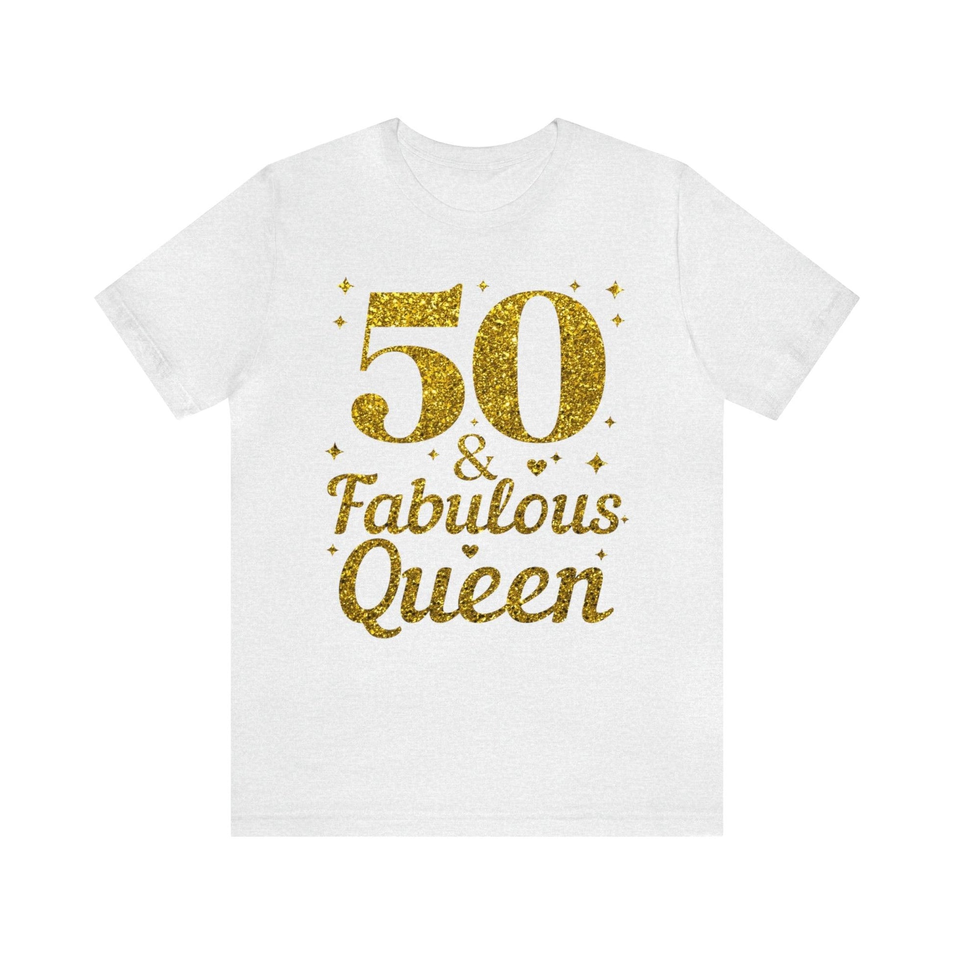 50 and Fabulous Queen shirt, Funny 50th birthday shirt, 50th birthday Tshirt, birthday queen shirt, Gift for 50th birthday, Vintage shirt, birthday gift, birthday girl shirt, mom’s birthday gift - Giftsmojo